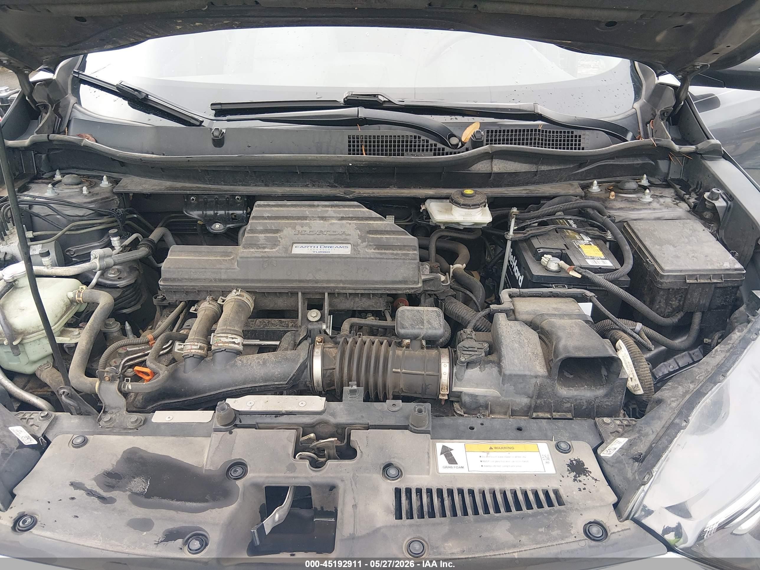 2018 Honda Cr-v Ex Gray vin: 7FARW2H51JE027684