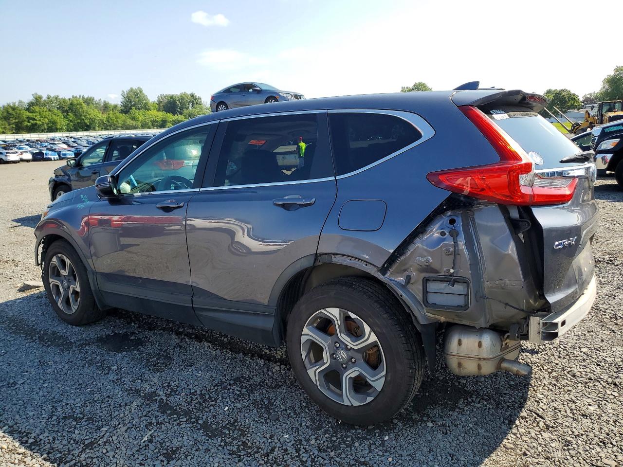 2018 Honda Cr-v Ex Gray vin: 7FARW2H52JE067515