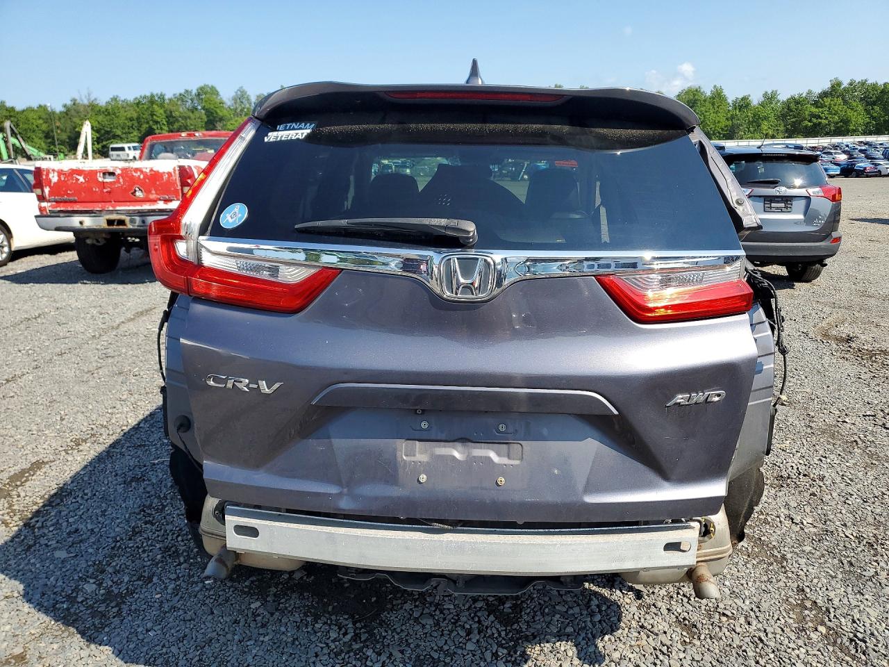 2018 Honda Cr-v Ex Gray vin: 7FARW2H52JE067515