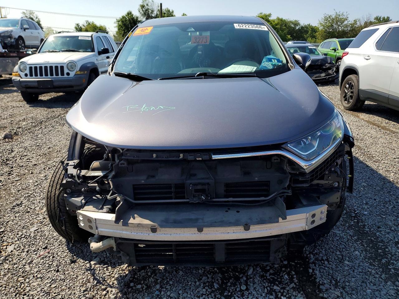 2018 Honda Cr-v Ex Gray vin: 7FARW2H52JE067515