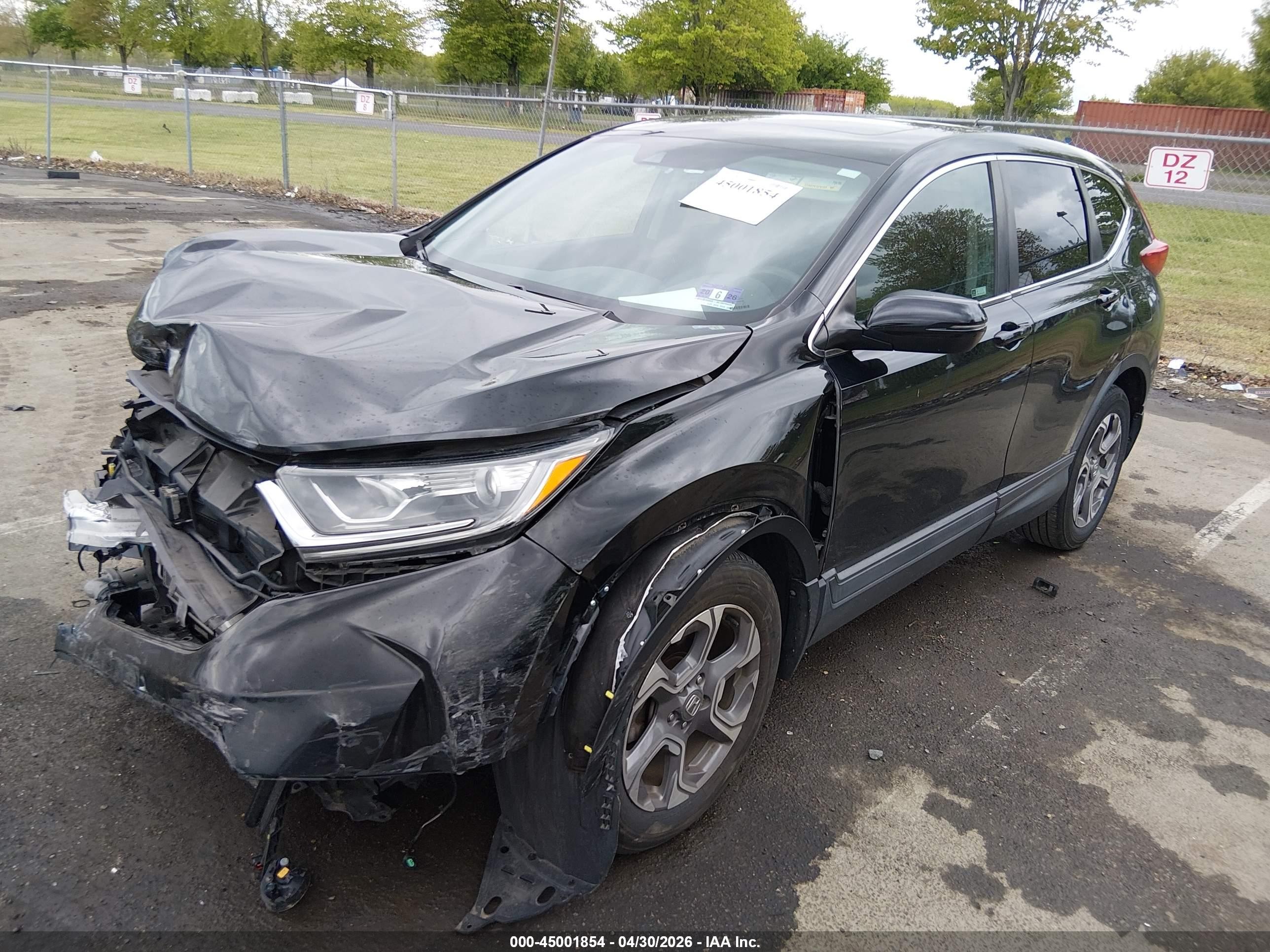 2019 Honda Cr-v Ex Черный vin: 7FARW2H52KE022866