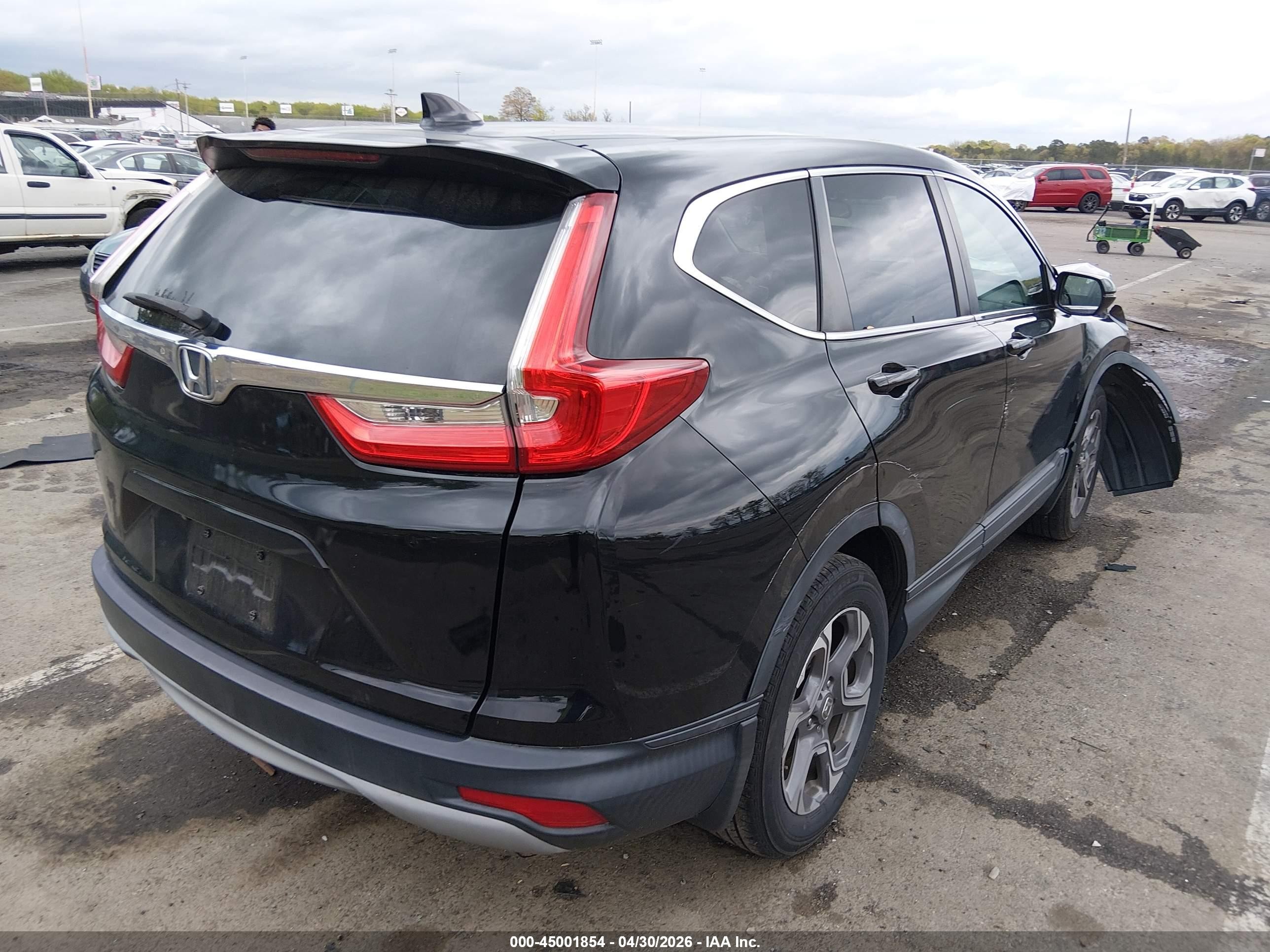 2019 Honda Cr-v Ex Черный vin: 7FARW2H52KE022866