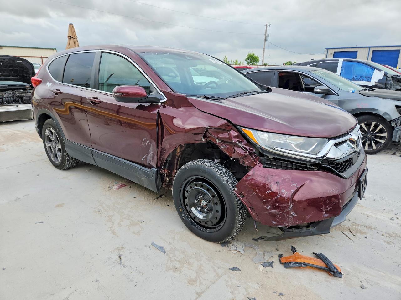 2019 Honda Cr-v Ex Maroon vin: 7FARW2H52KE025508