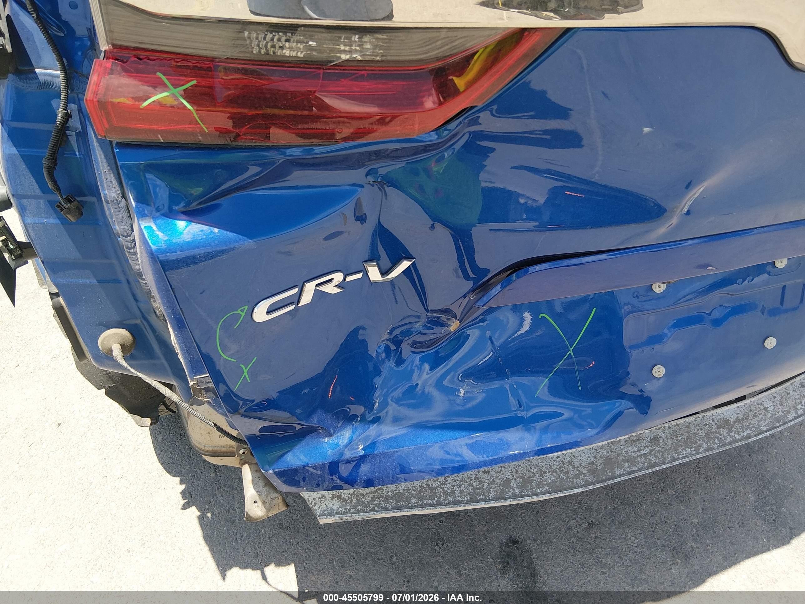 2021 Honda Cr-v Awd Ex Blue vin: 7FARW2H52ME005052