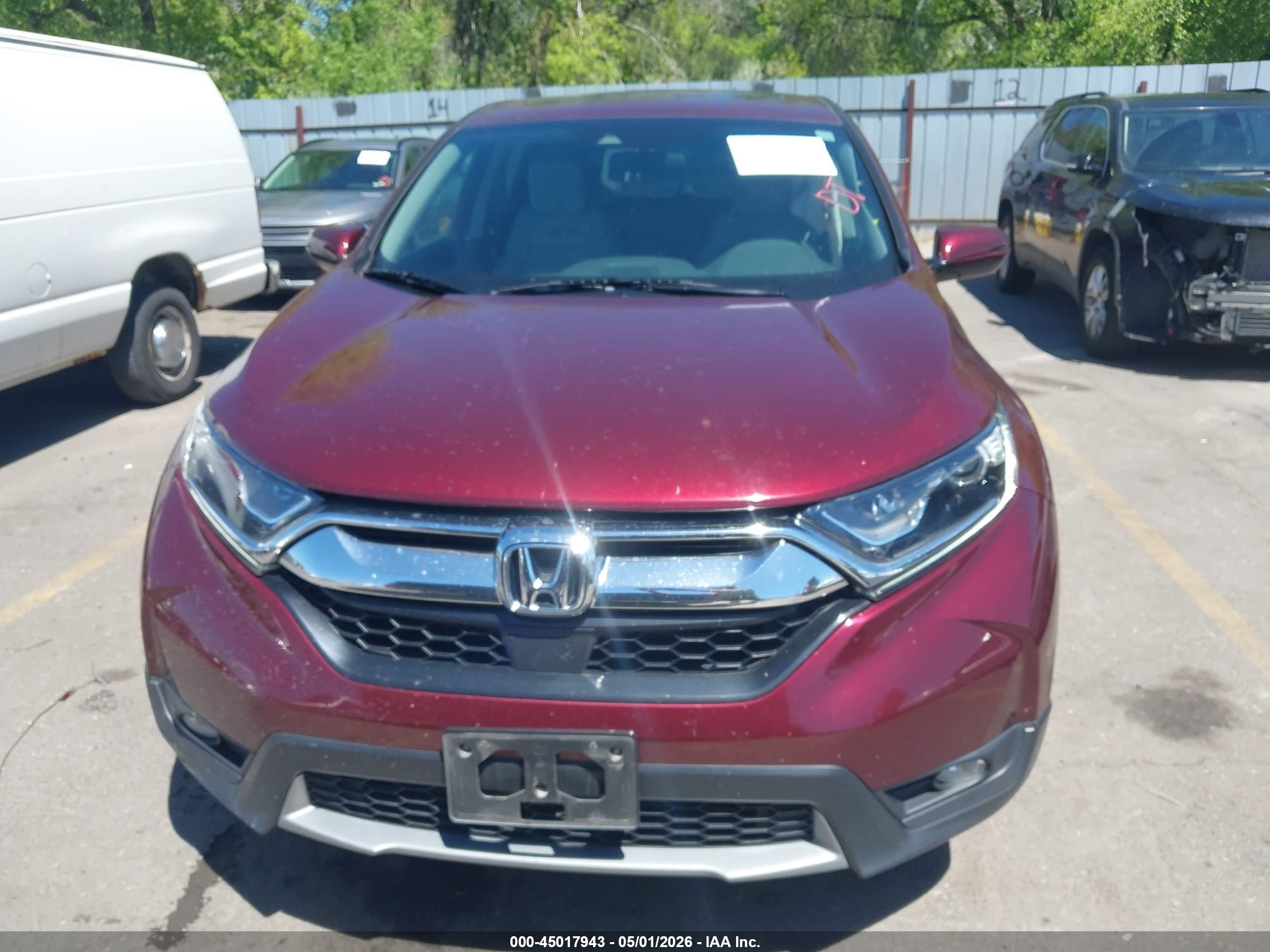 2018 Honda Cr-v Ex Maroon vin: 7FARW2H54JE001743