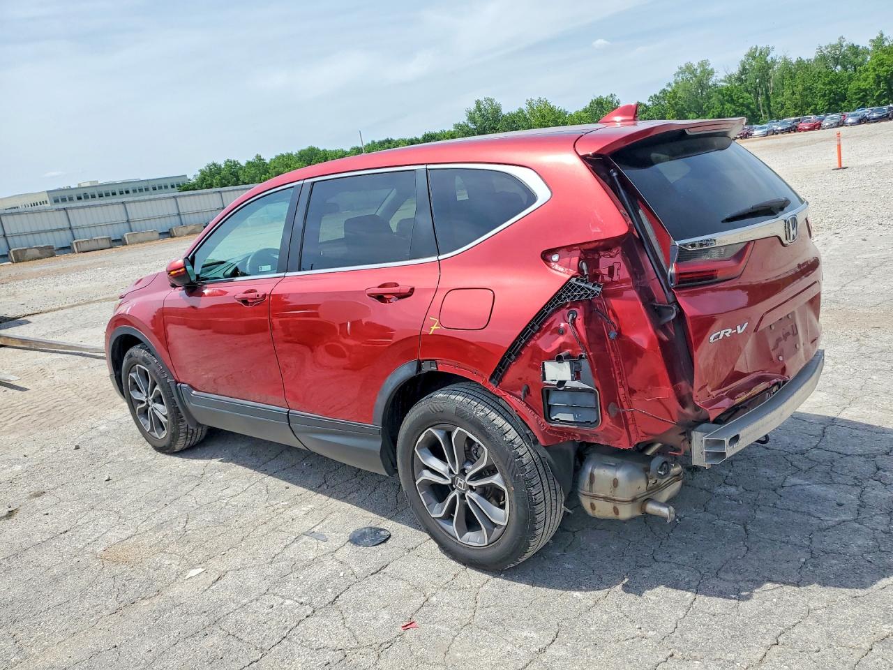 2021 Honda Cr-v Ex Red vin: 7FARW2H54ME000581