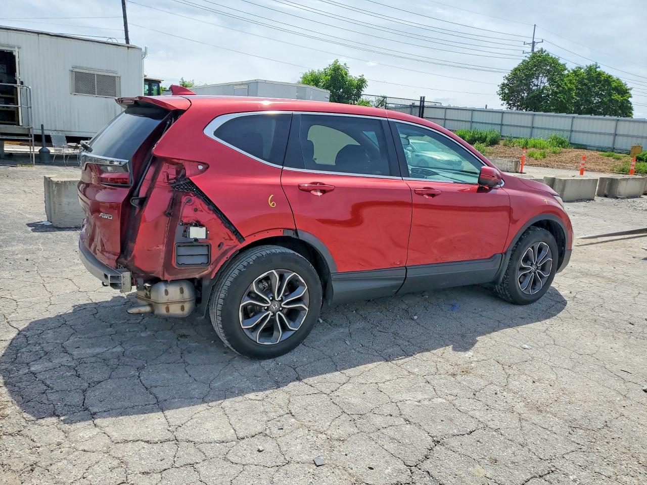 2021 Honda Cr-v Ex Red vin: 7FARW2H54ME000581