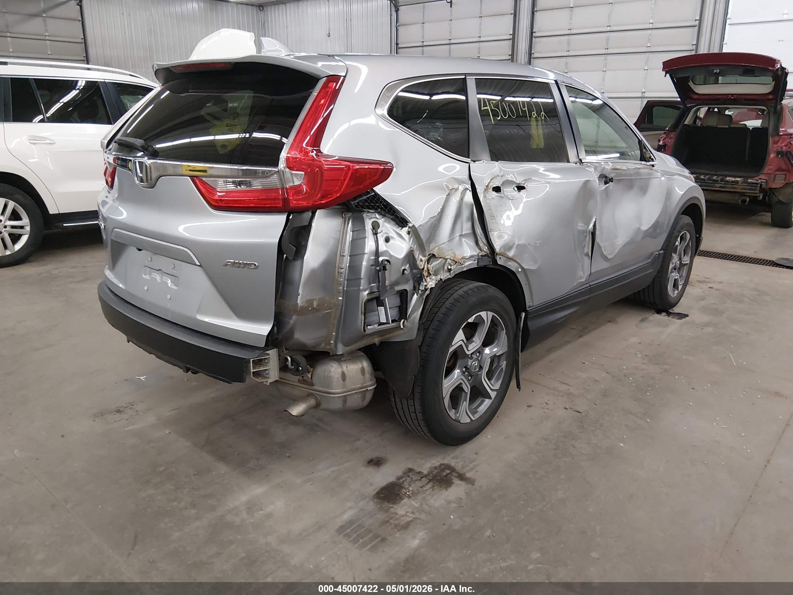 2019 Honda Cr-v Ex Silver vin: 7FARW2H55KE041881