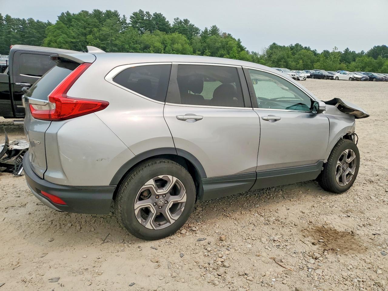 2018 Honda Cr-v Ex Silver vin: 7FARW2H57JE056901