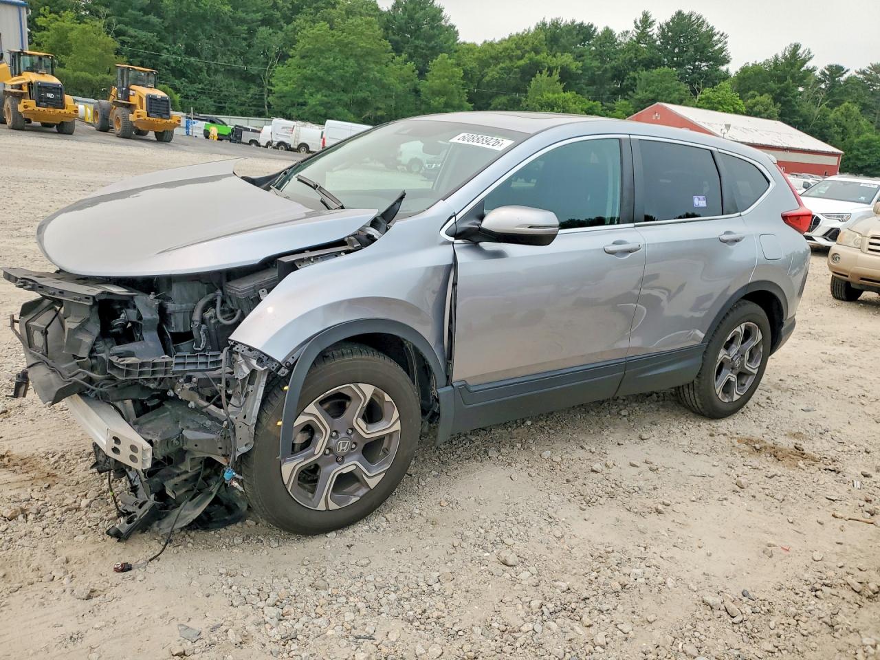 2018 Honda Cr-v Ex Silver vin: 7FARW2H57JE056901