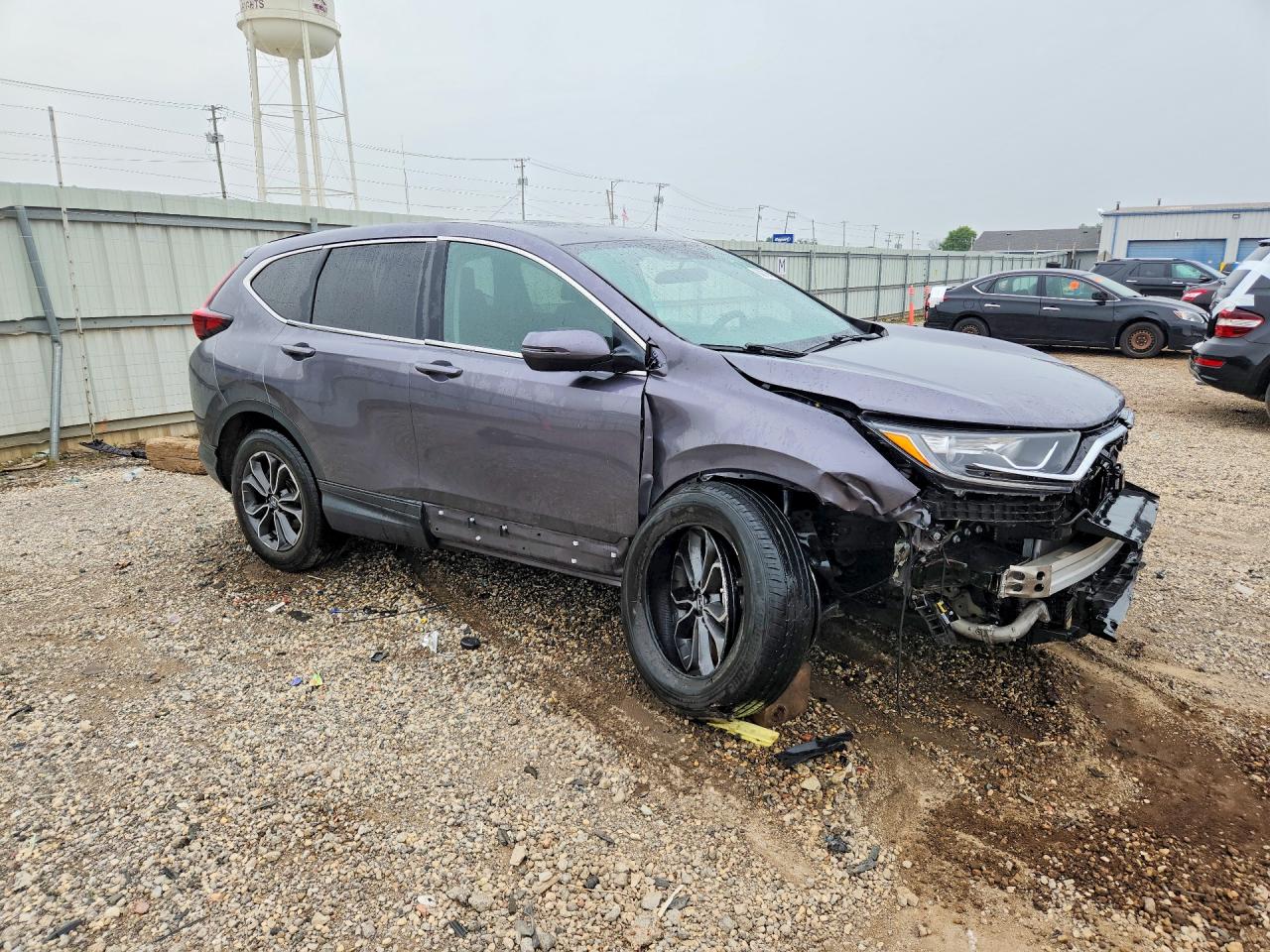 2022 Honda Cr-v Ex Серый vin: 7FARW2H57NE001029