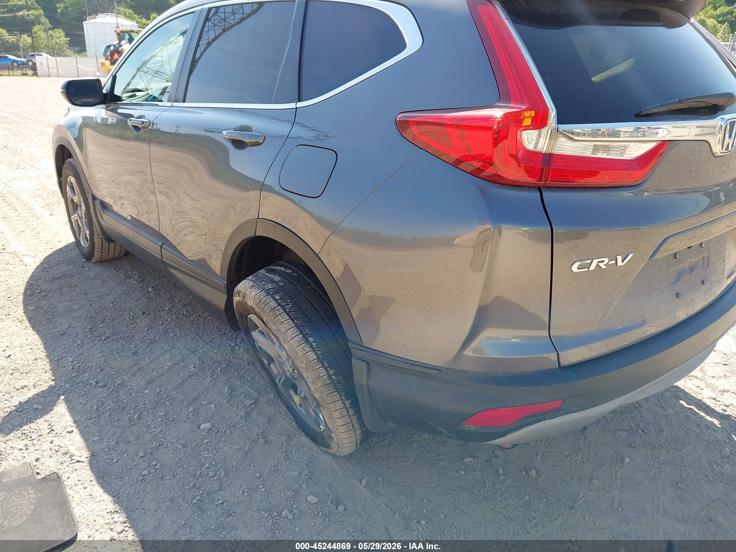 2018 Honda Cr-v Ex Gray vin: 7FARW2H58JE019436