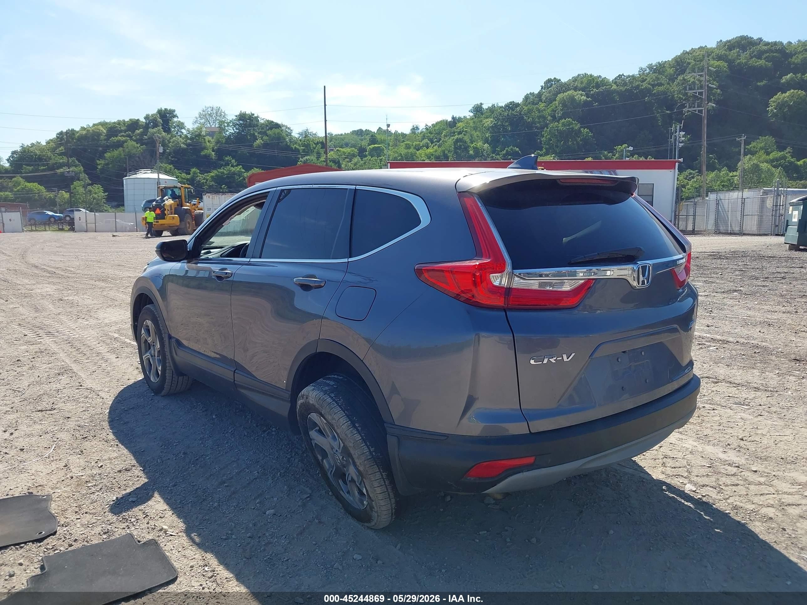 2018 Honda Cr-v Ex Gray vin: 7FARW2H58JE019436