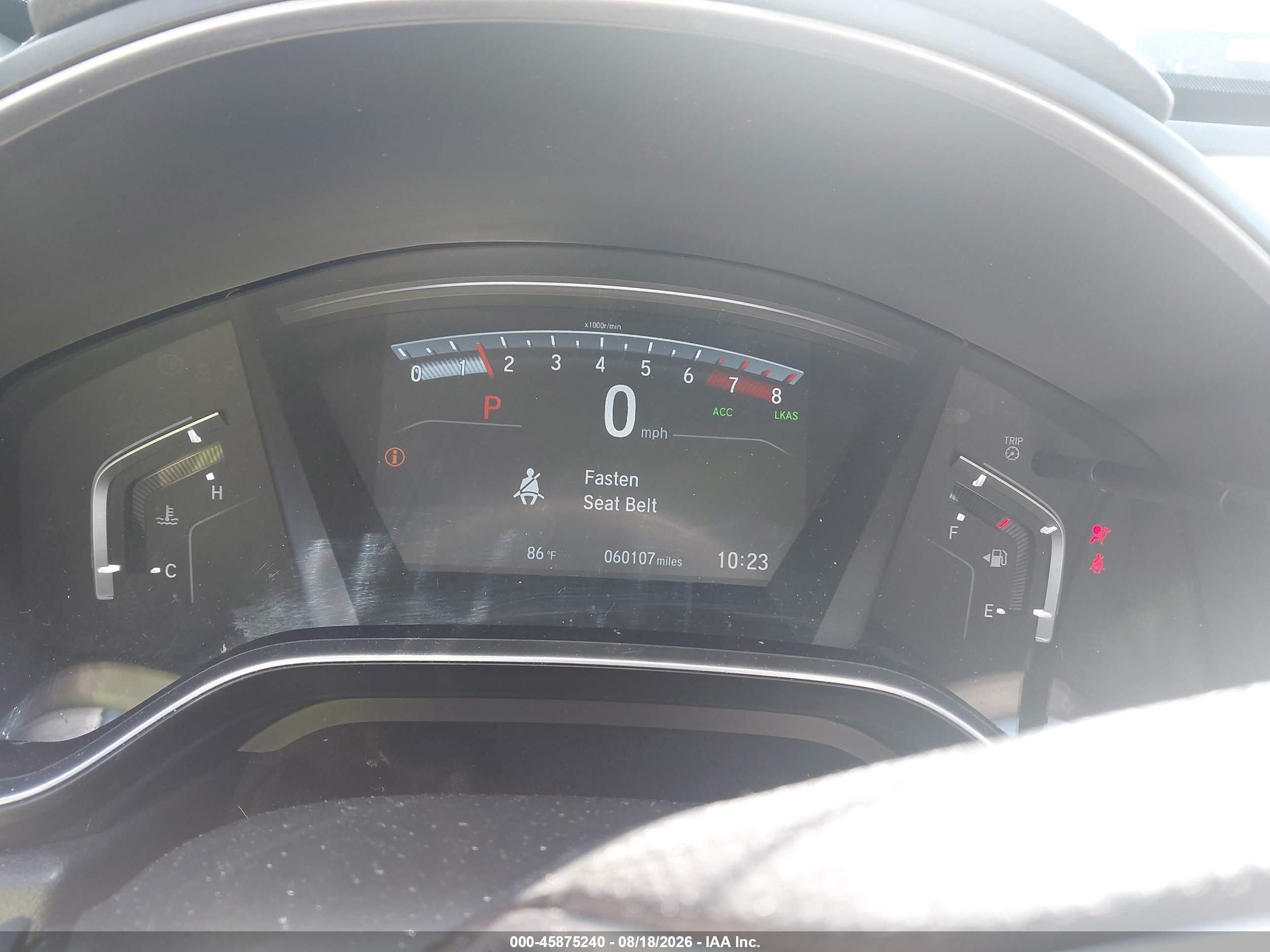 2018 Honda Cr-v Ex Серый vin: 7FARW2H58JE034597