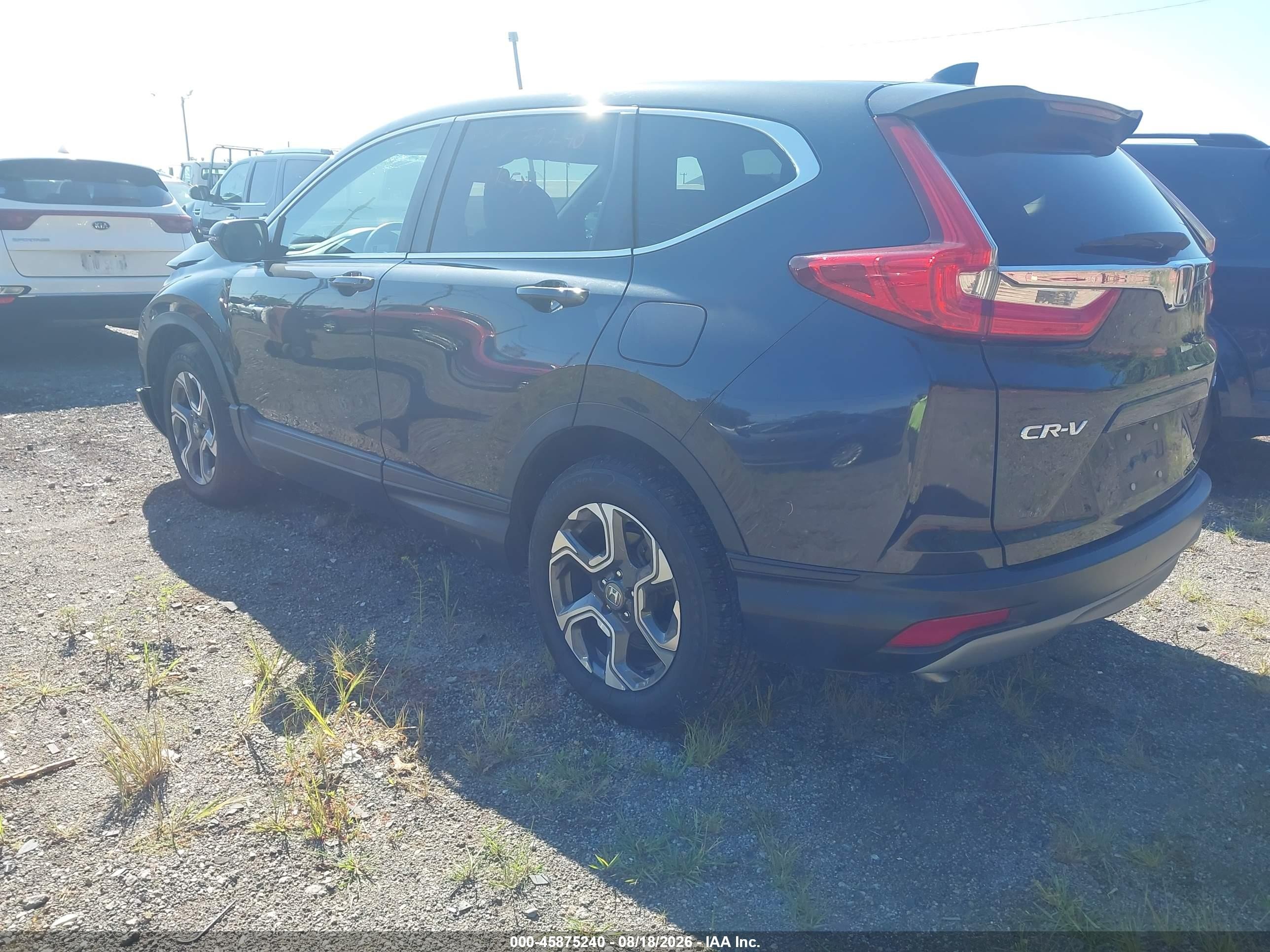 2018 Honda Cr-v Ex Серый vin: 7FARW2H58JE034597