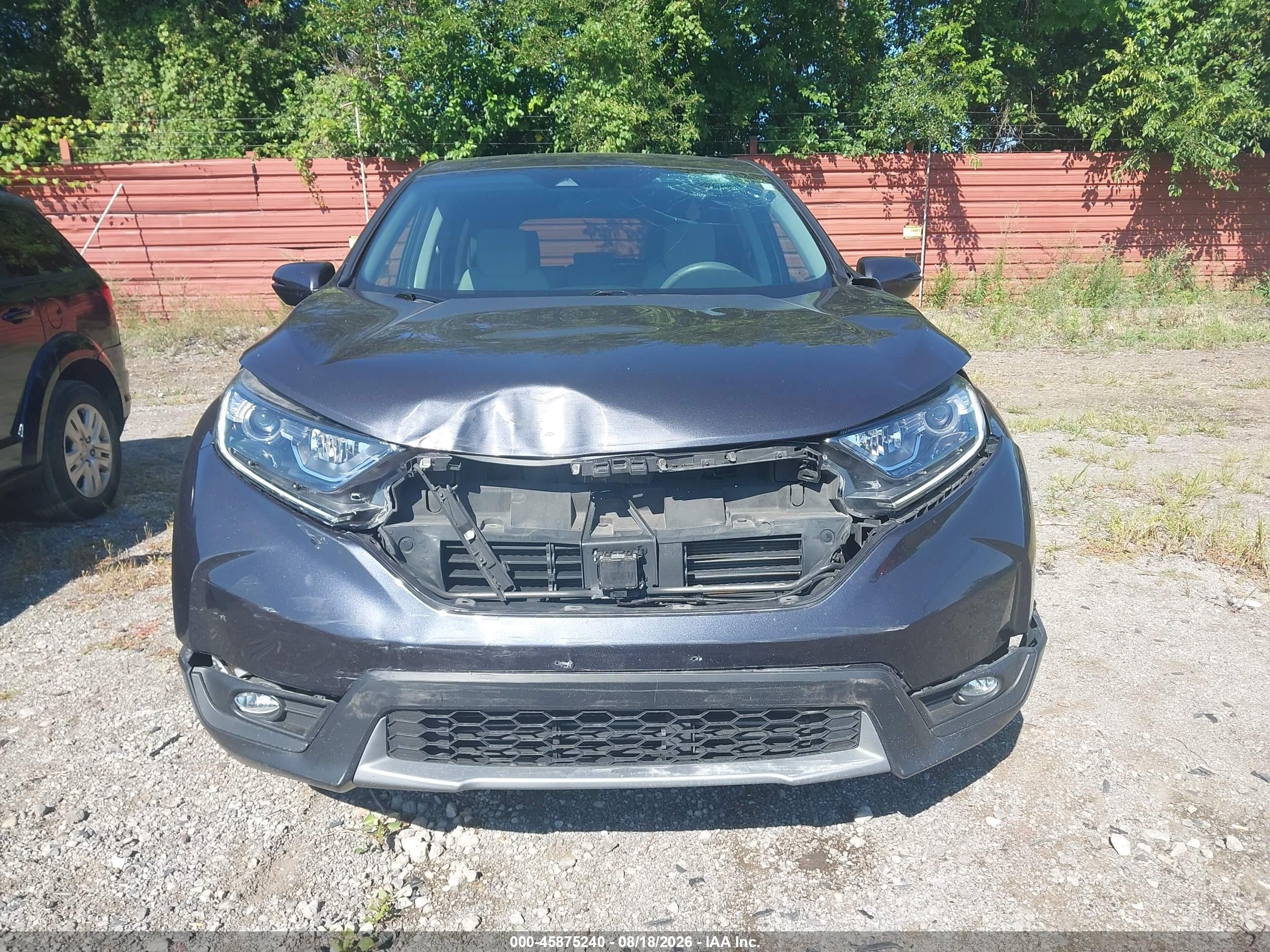 2018 Honda Cr-v Ex Серый vin: 7FARW2H58JE034597