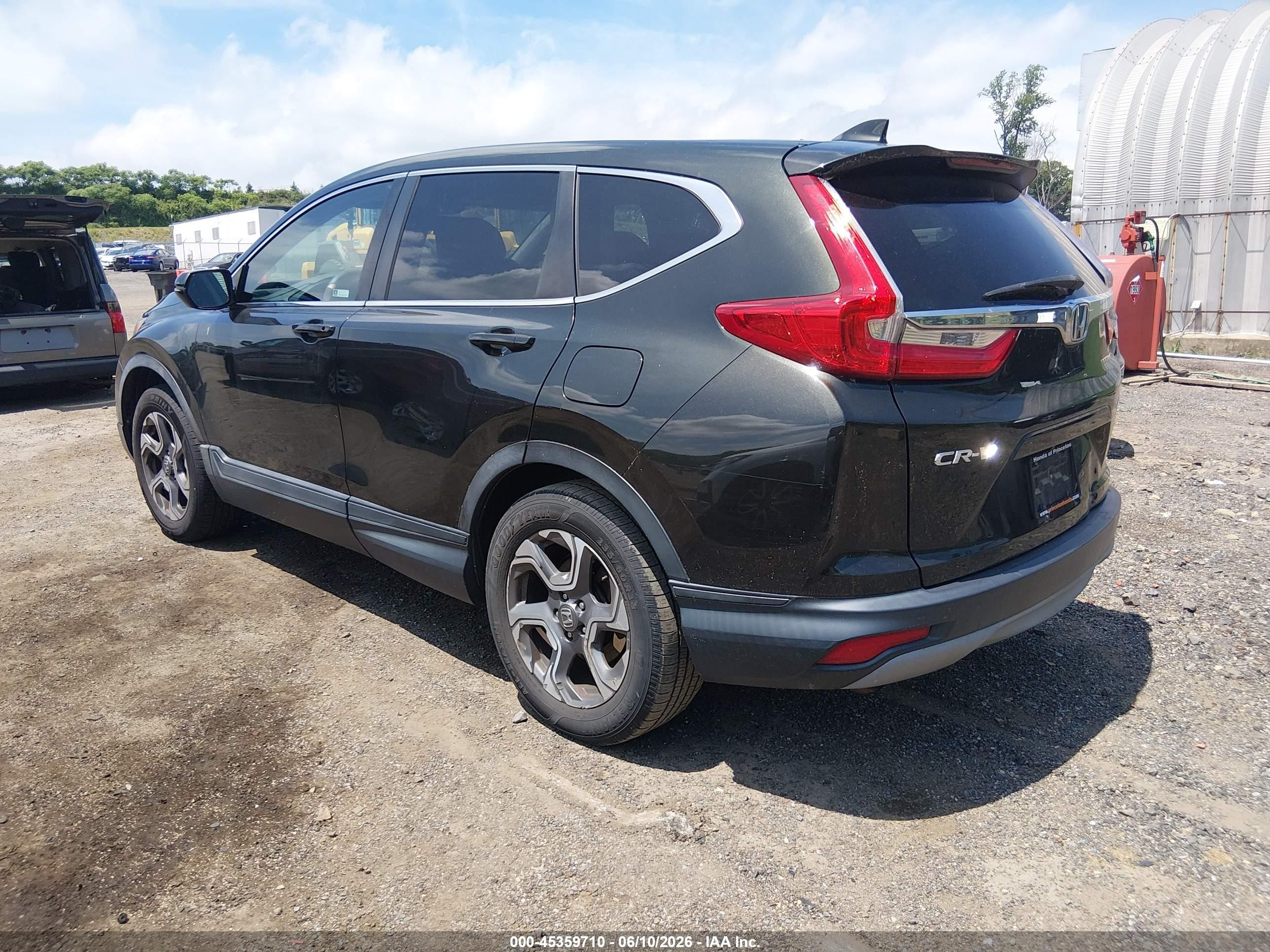 2018 Honda Cr-v Ex Серый vin: 7FARW2H58JE058284