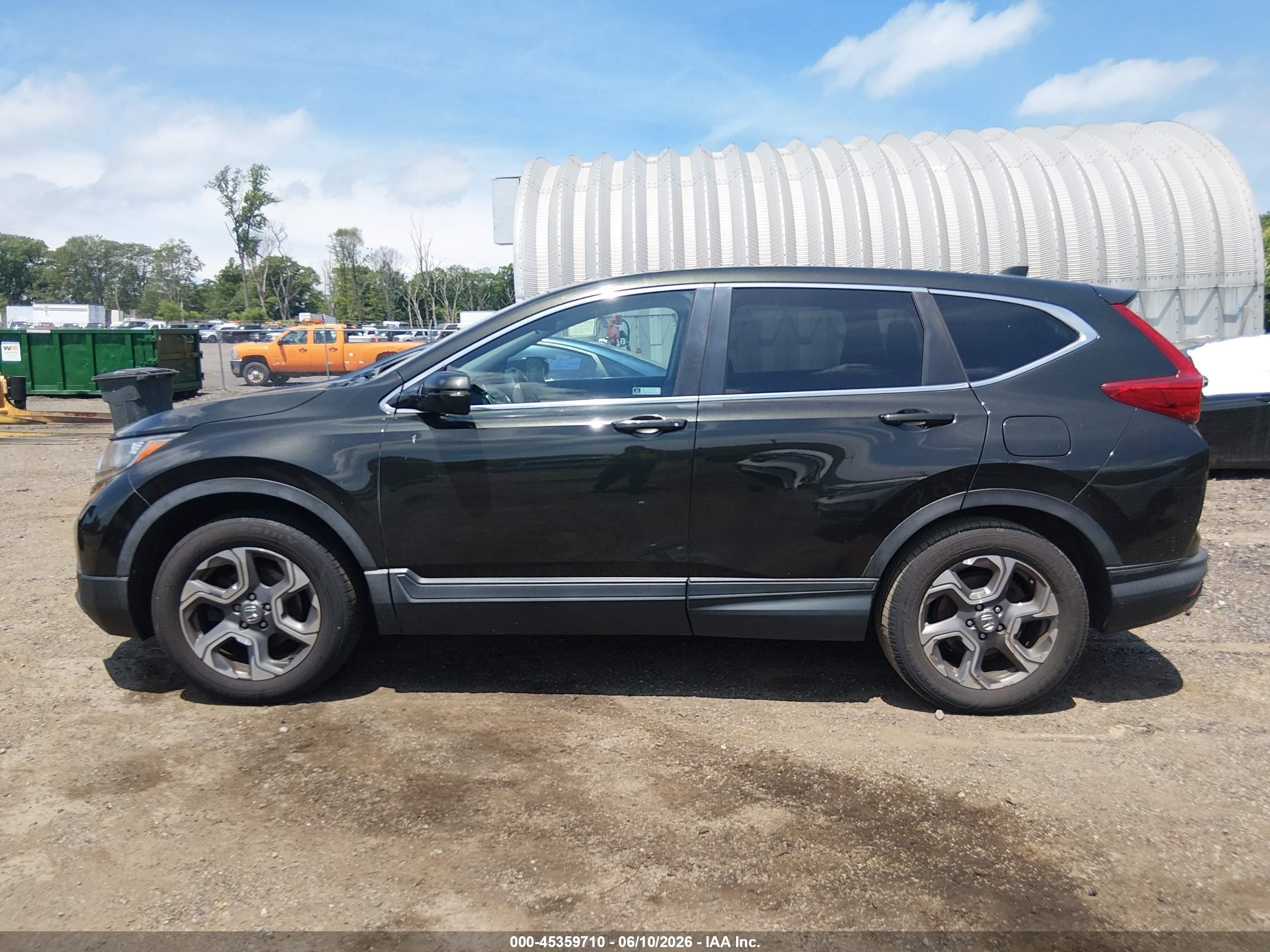 2018 Honda Cr-v Ex Серый vin: 7FARW2H58JE058284