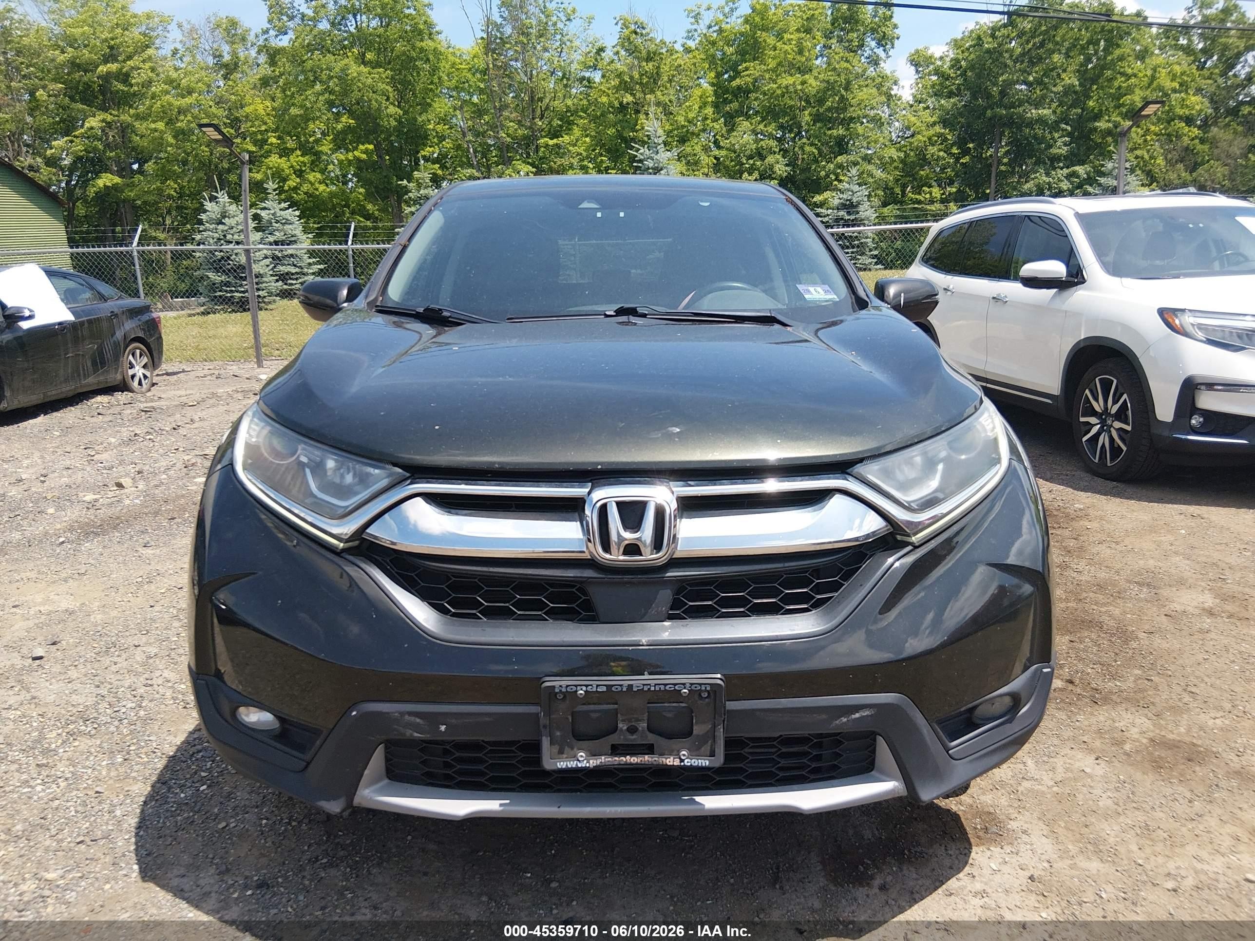2018 Honda Cr-v Ex Серый vin: 7FARW2H58JE058284