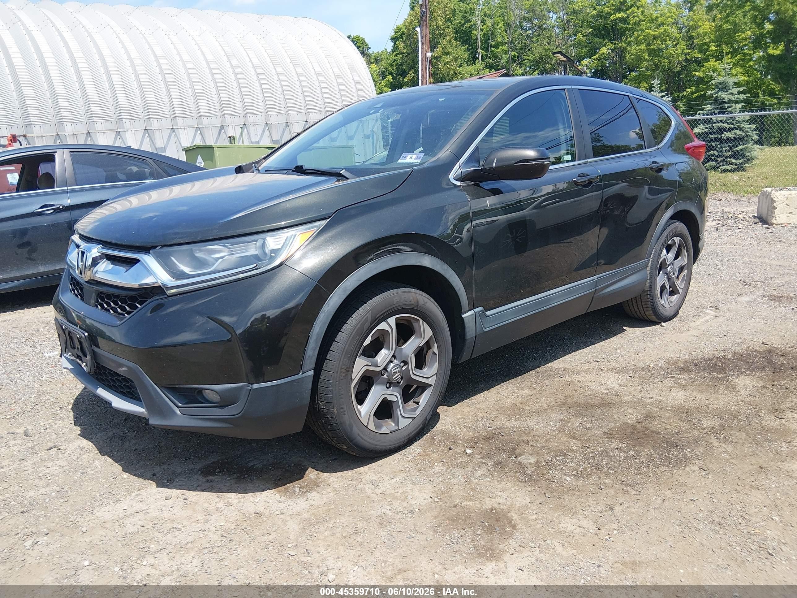 2018 Honda Cr-v Ex Серый vin: 7FARW2H58JE058284