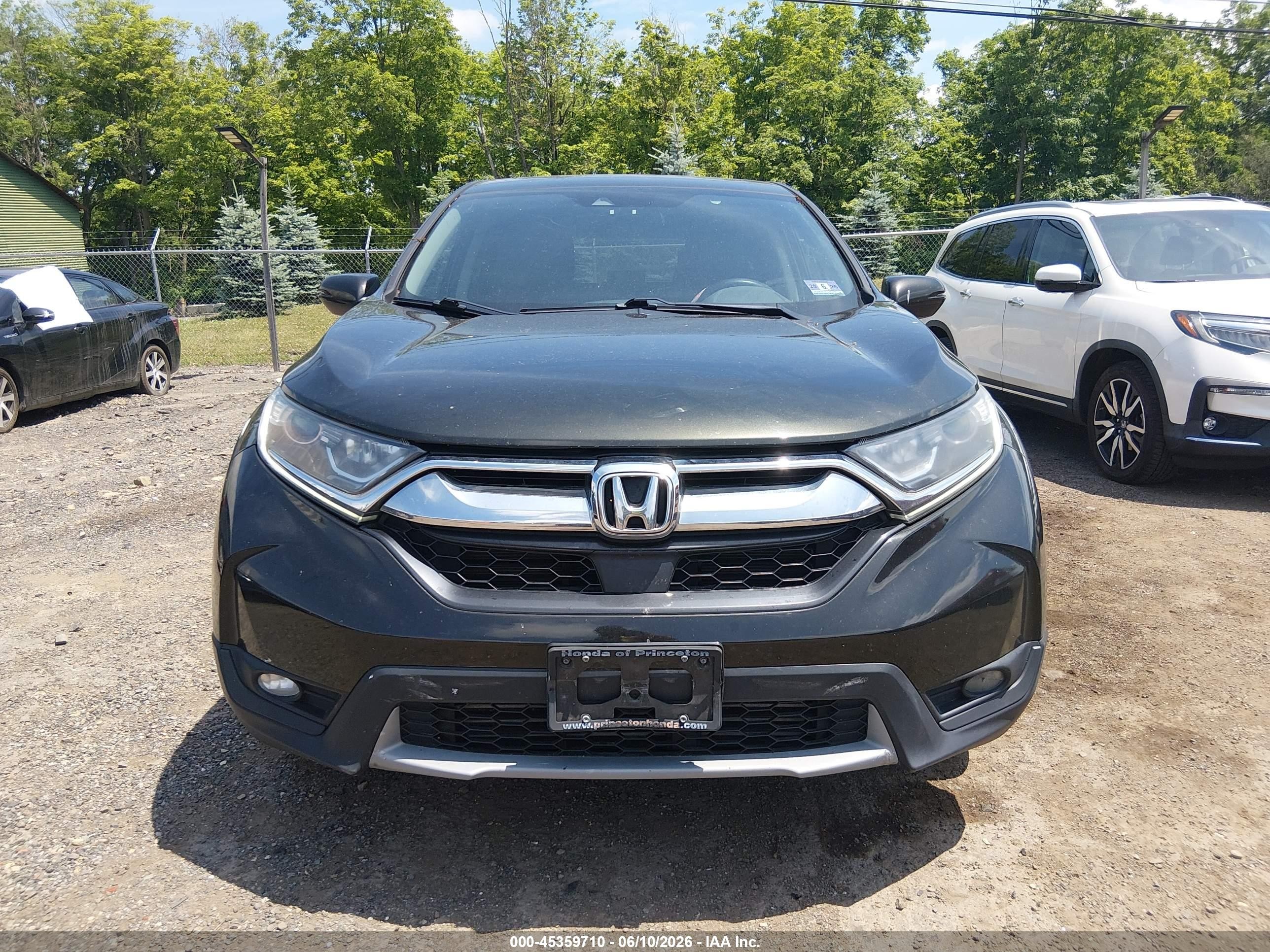 2018 Honda Cr-v Ex Серый vin: 7FARW2H58JE058284