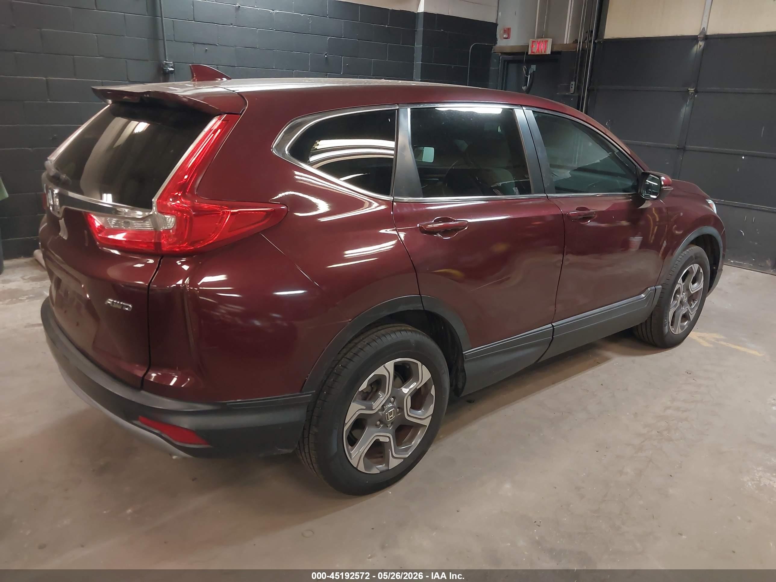 2018 Honda Cr-v Ex Red vin: 7FARW2H59JE073733