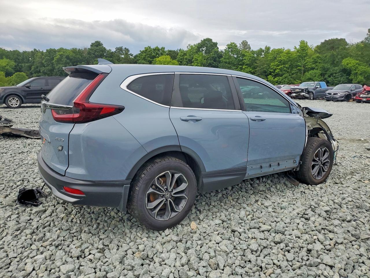 2022 Honda Cr-v Ex Gray vin: 7FARW2H59NE012050