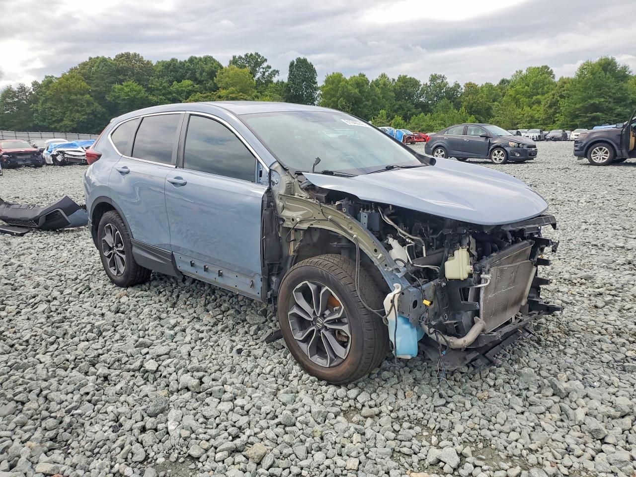 2022 Honda Cr-v Ex Gray vin: 7FARW2H59NE012050