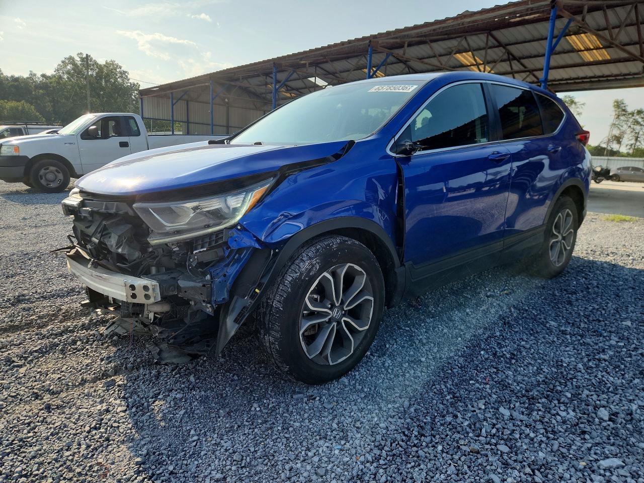 2022 Honda Cr-v Ex Blue vin: 7FARW2H59NE037918