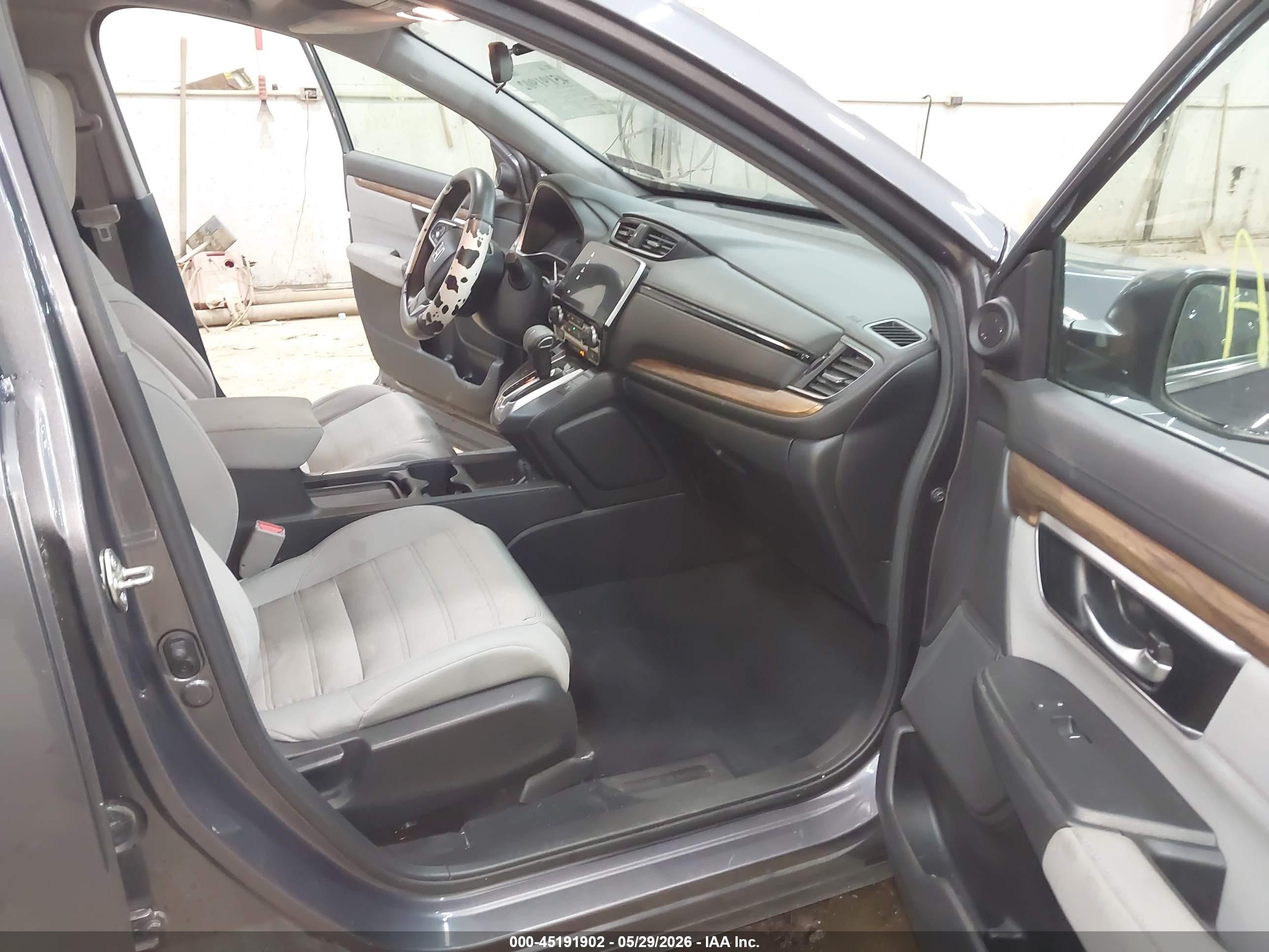 2018 Honda Cr-v Ex Gray vin: 7FARW2H5XJE046153