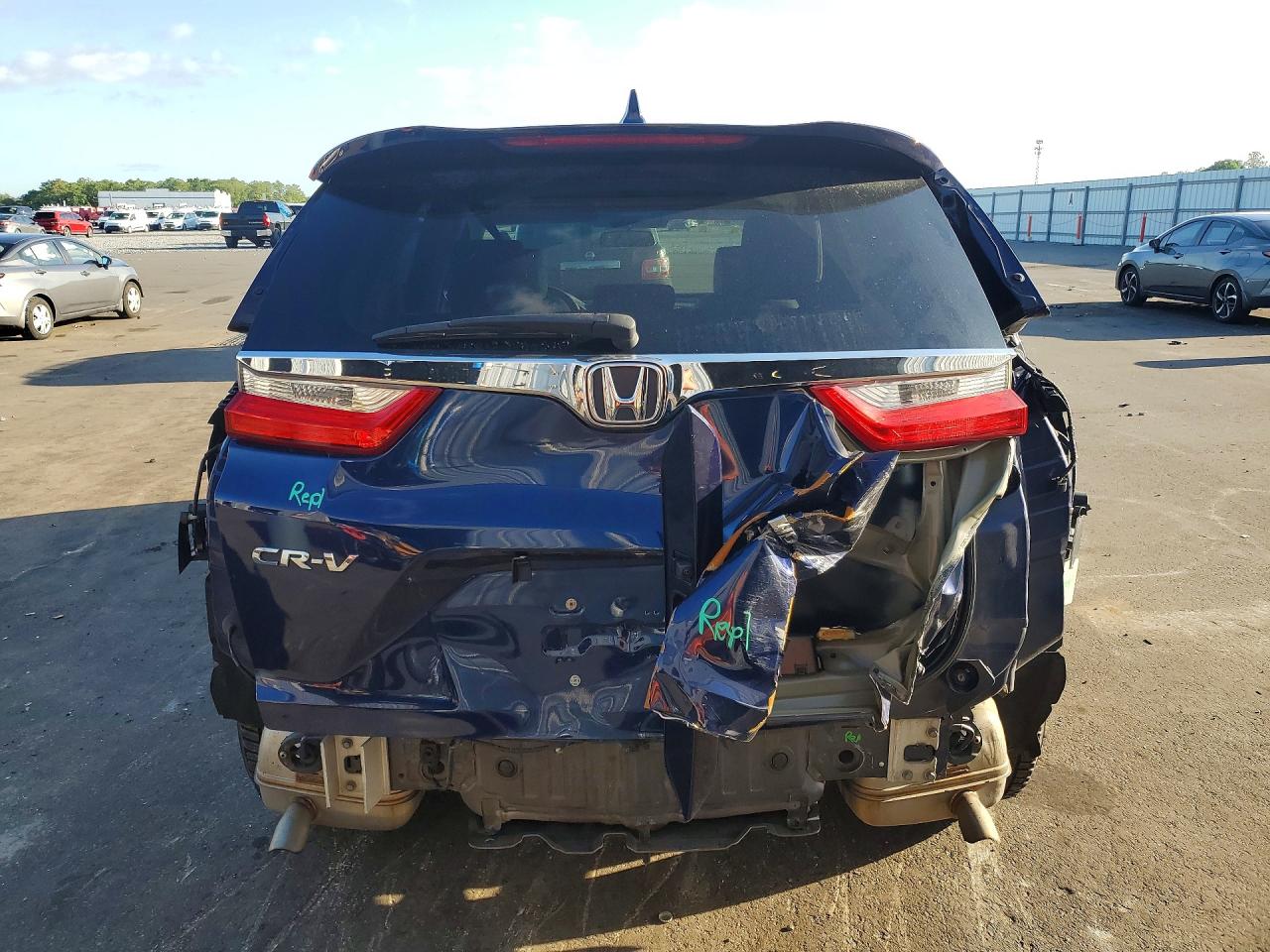 2018 Honda Cr-v Ex Blue vin: 7FARW2H5XJE070193