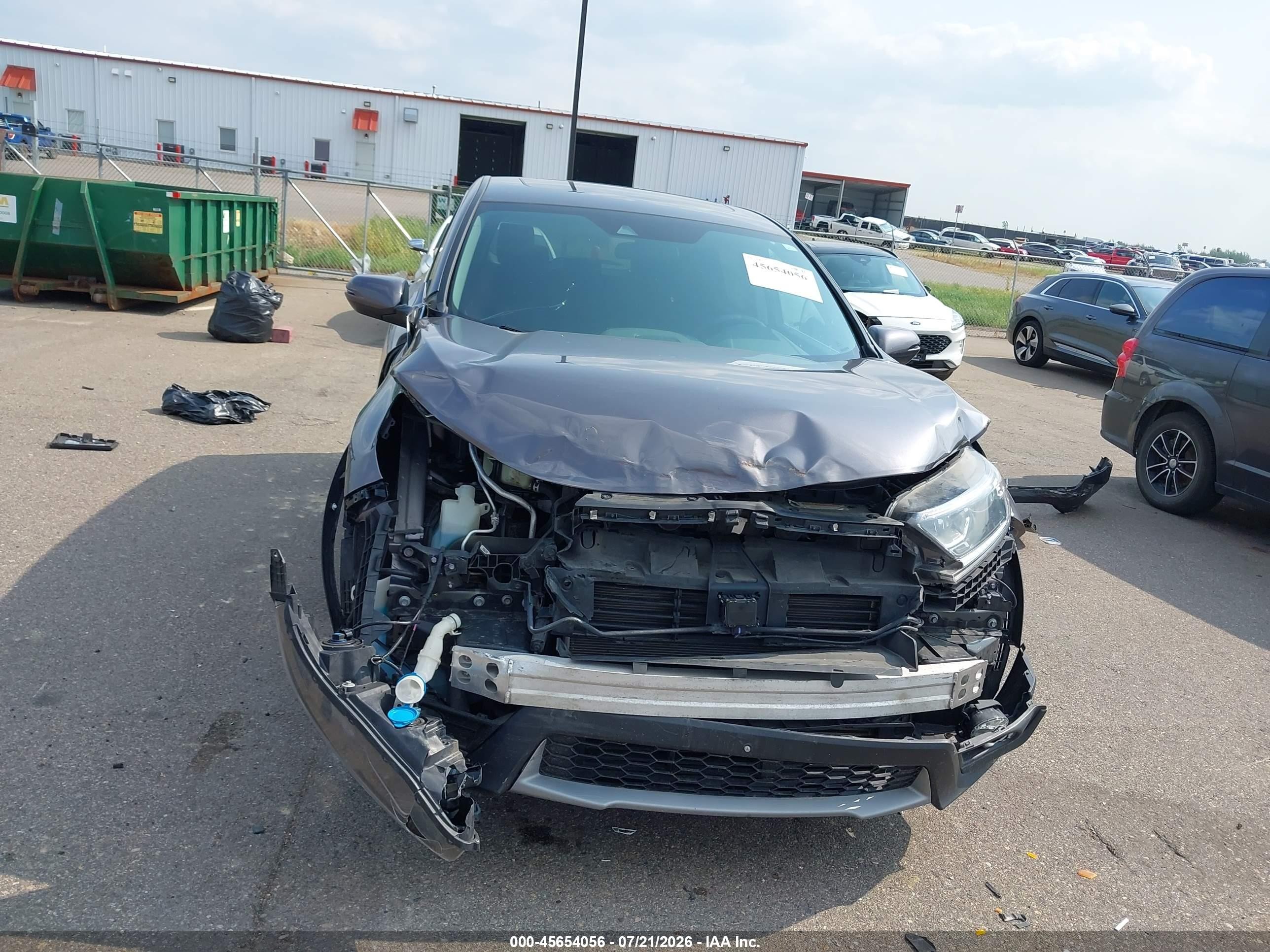 2018 Honda Cr-v Ex Серый vin: 7FARW2H5XJE090220