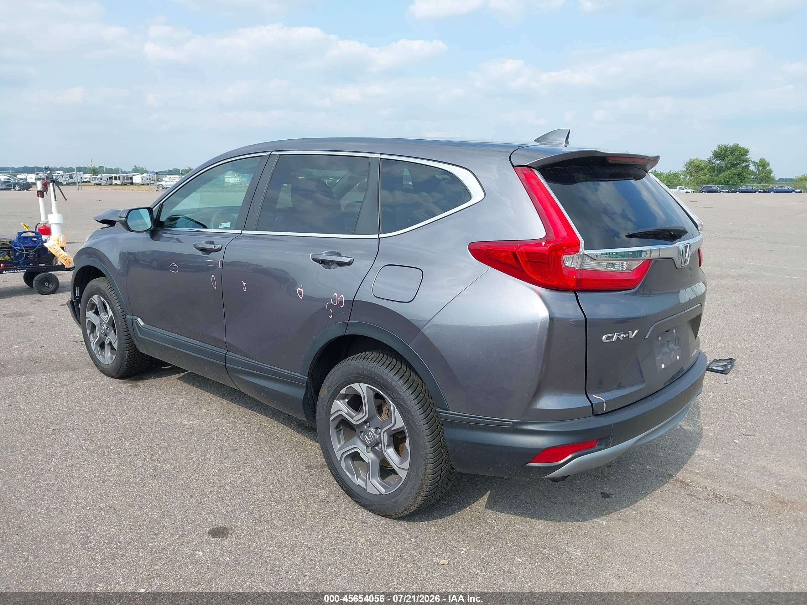2018 Honda Cr-v Ex Серый vin: 7FARW2H5XJE090220