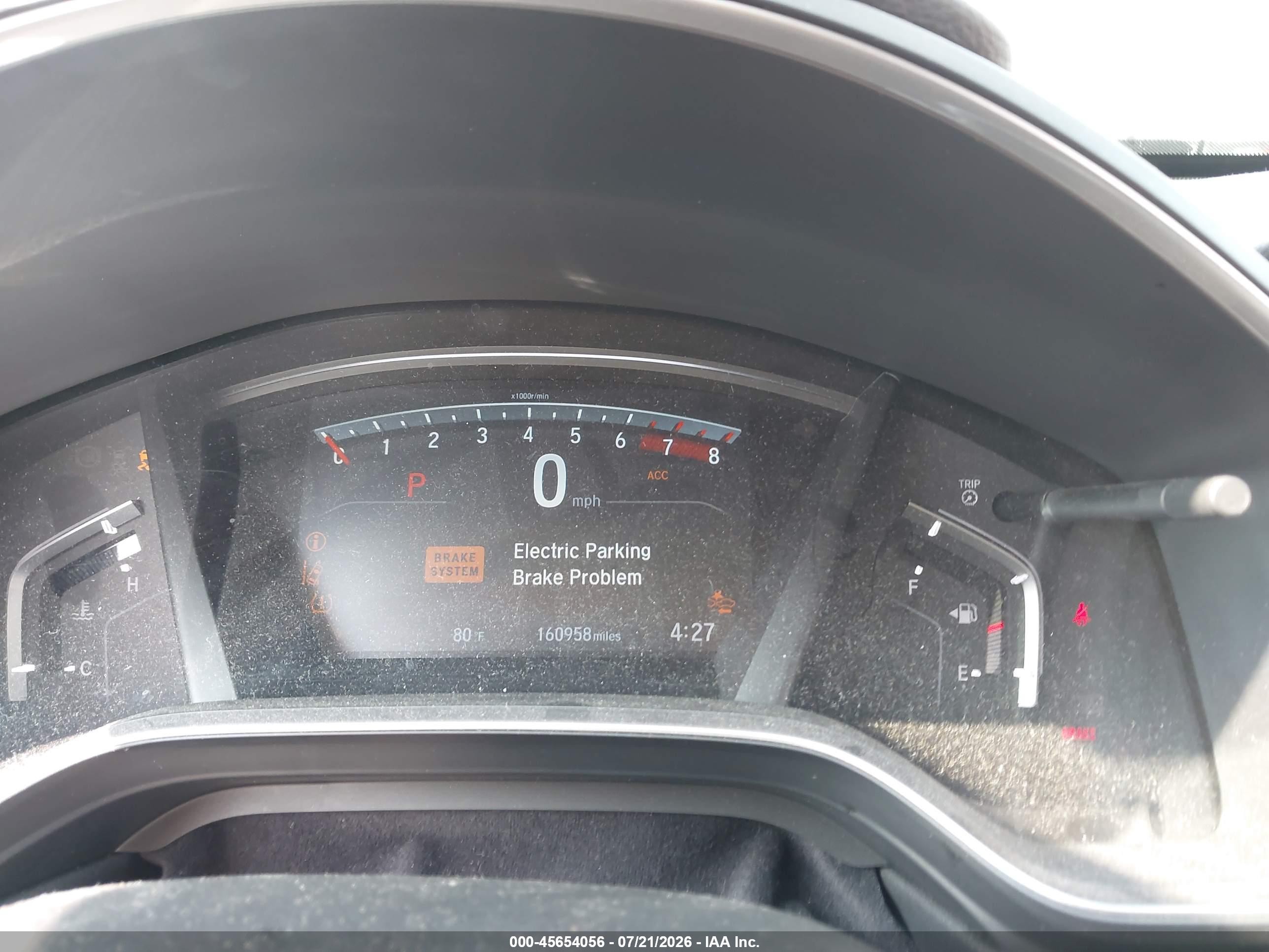 2018 Honda Cr-v Ex Серый vin: 7FARW2H5XJE090220