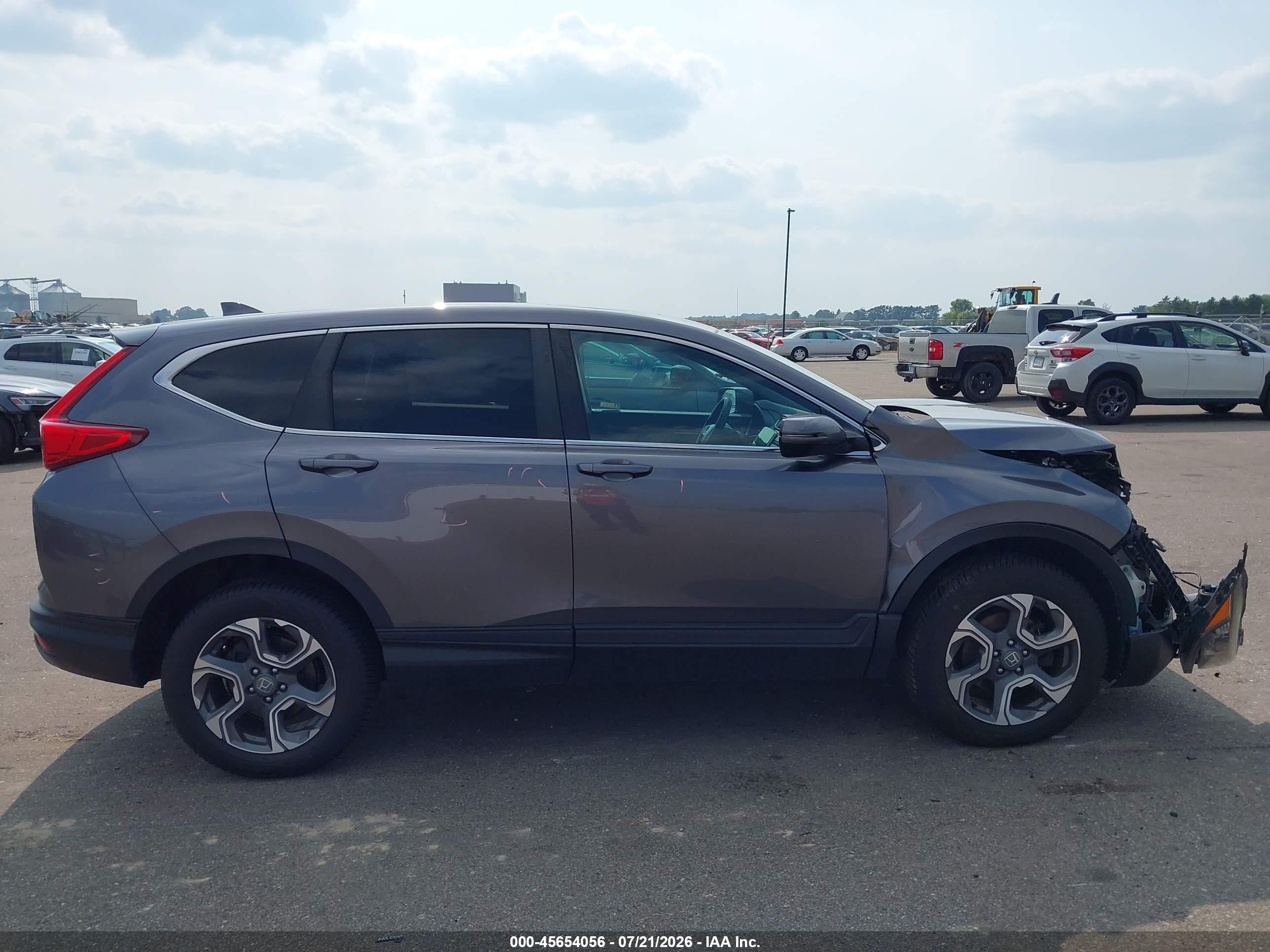 2018 Honda Cr-v Ex Серый vin: 7FARW2H5XJE090220