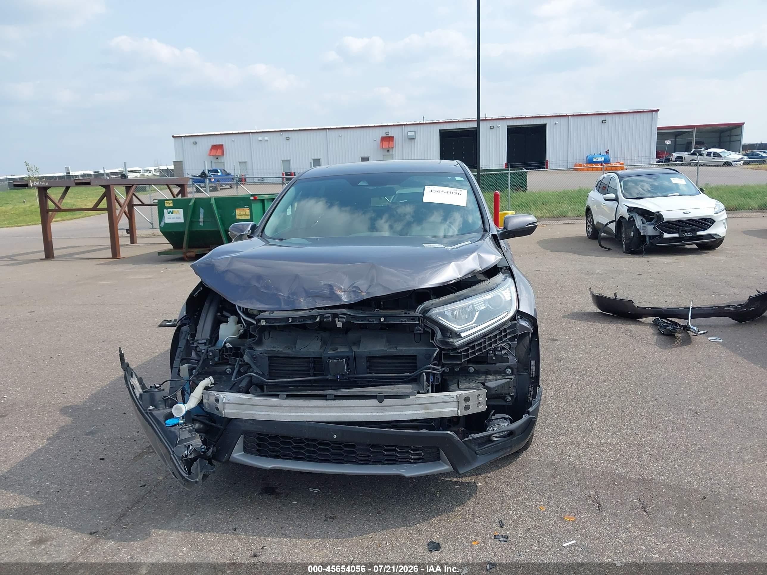 2018 Honda Cr-v Ex Серый vin: 7FARW2H5XJE090220