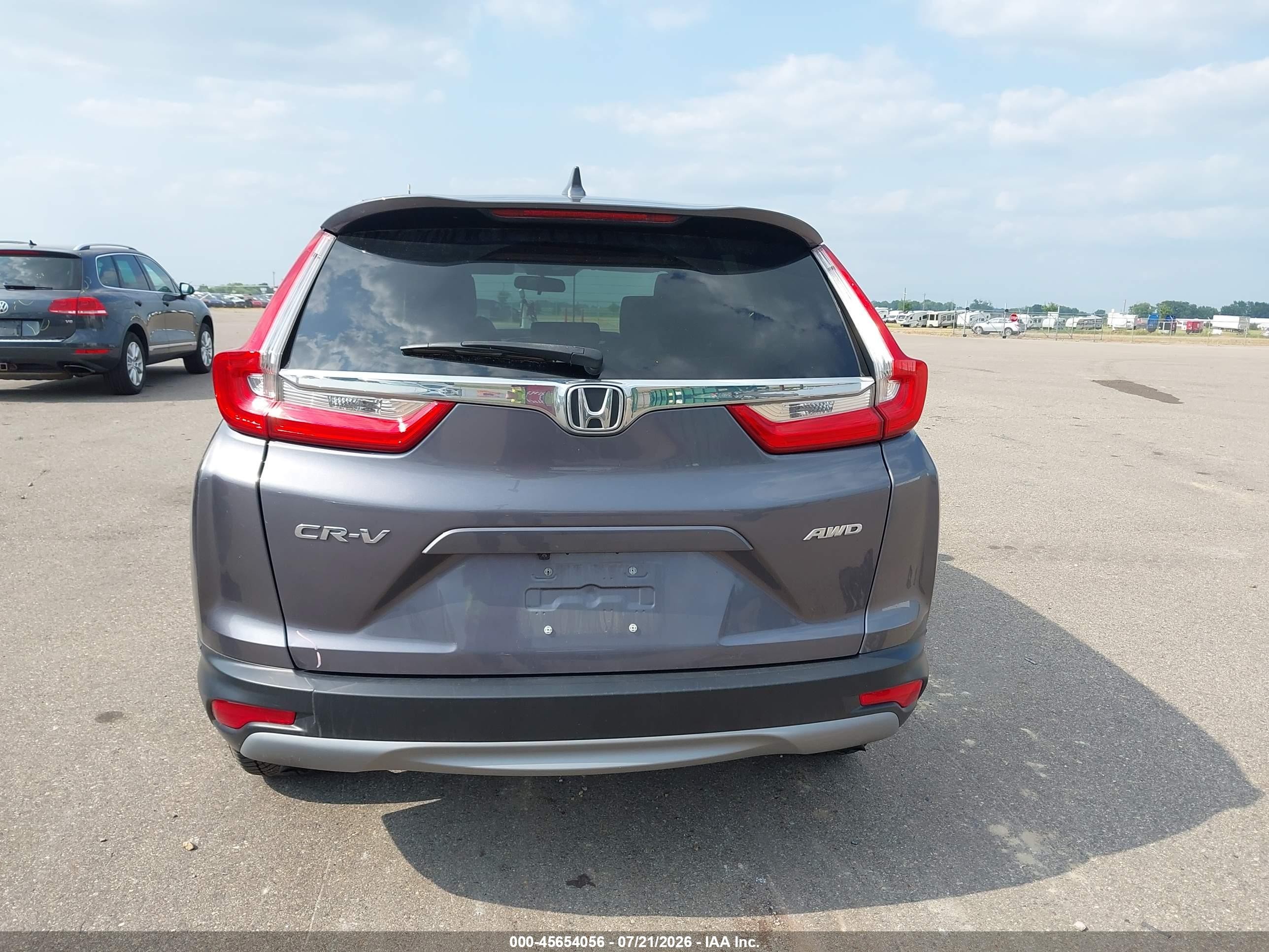 2018 Honda Cr-v Ex Серый vin: 7FARW2H5XJE090220