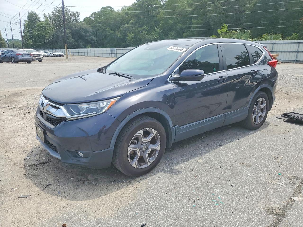 2019 Honda Cr-v Ex Серый vin: 7FARW2H5XKE049247