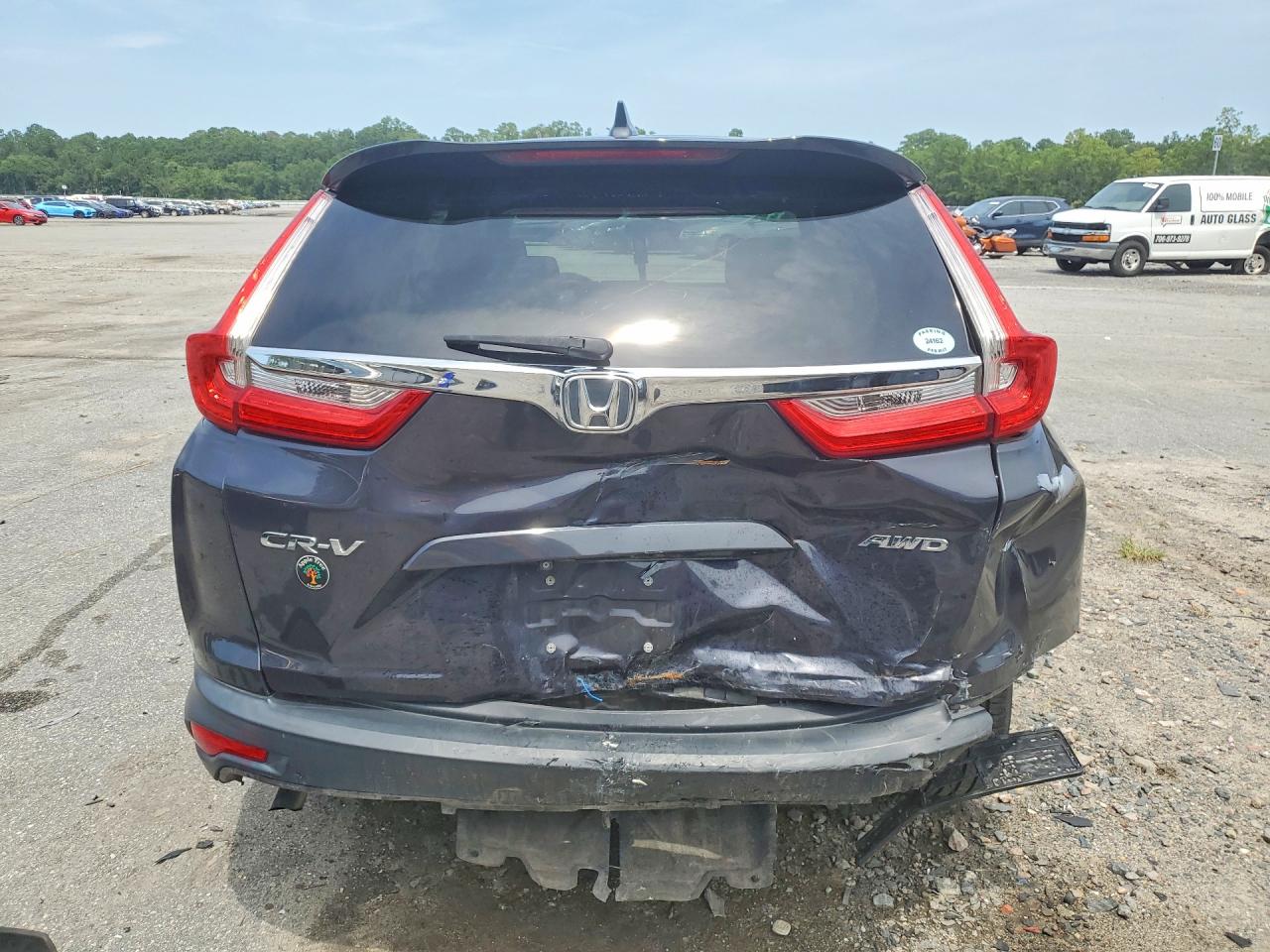 2019 Honda Cr-v Ex Серый vin: 7FARW2H5XKE049247