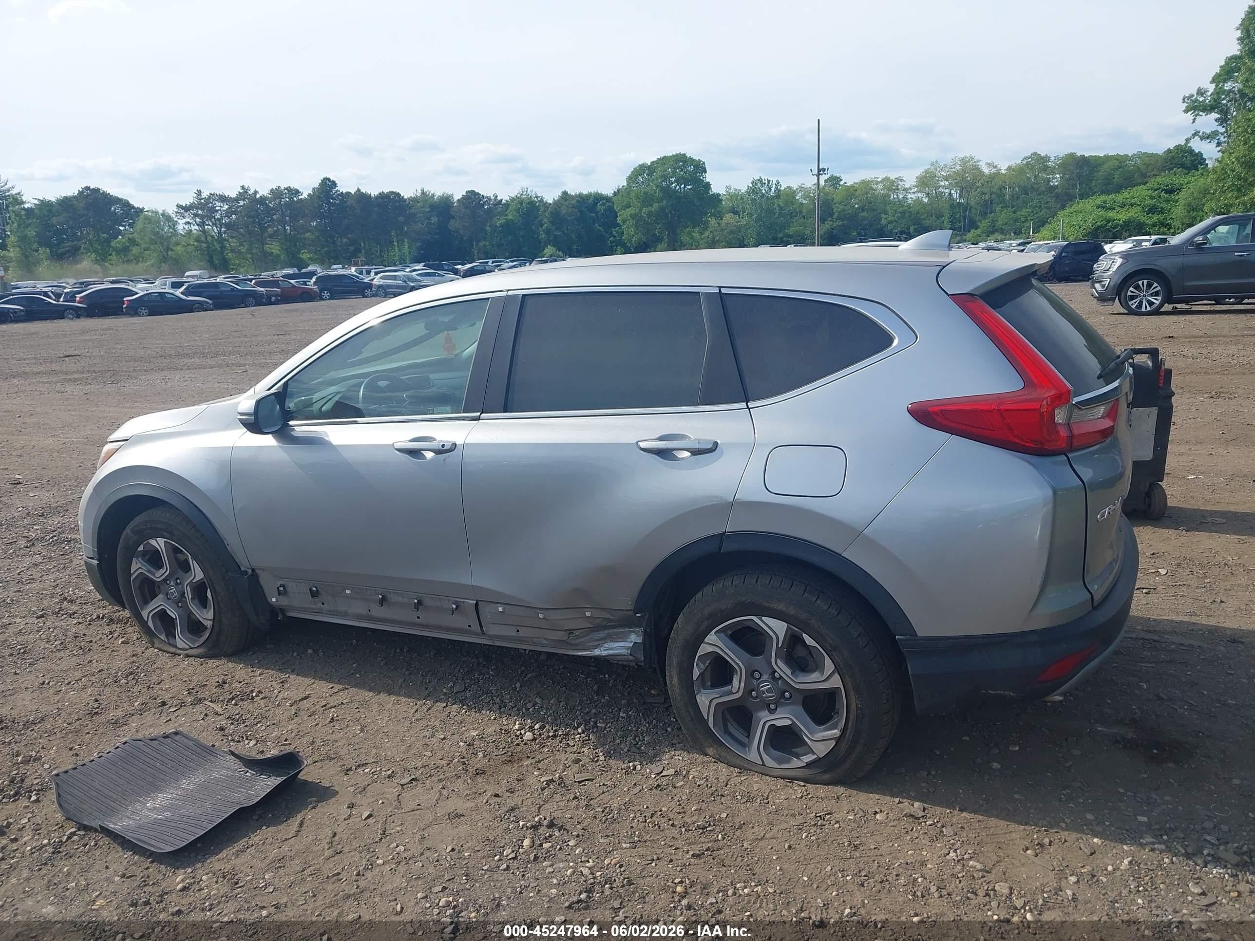 2019 Honda Cr-v Ex-l Silver vin: 7FARW2H80KE024853