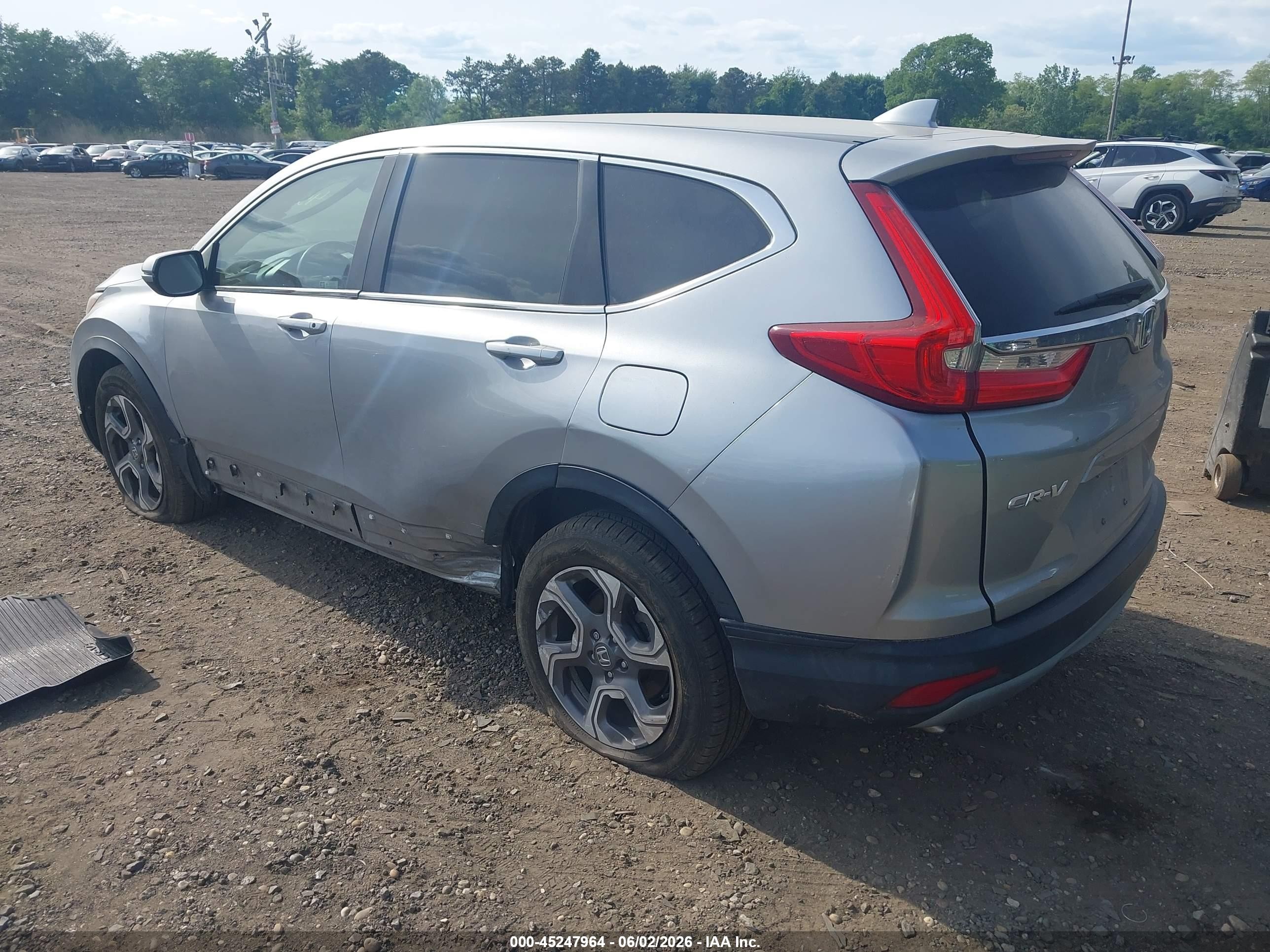2019 Honda Cr-v Ex-l Silver vin: 7FARW2H80KE024853