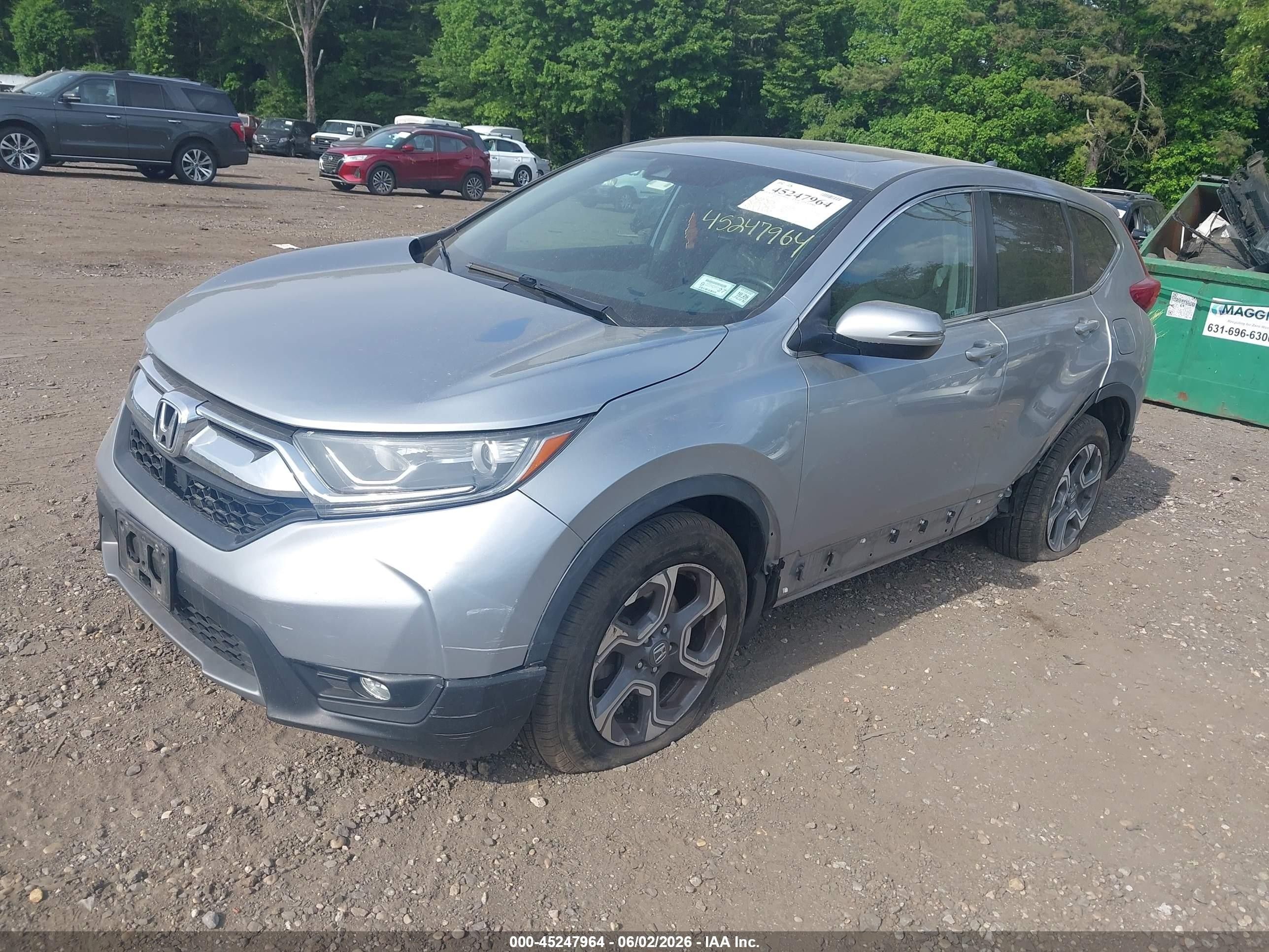 2019 Honda Cr-v Ex-l Silver vin: 7FARW2H80KE024853