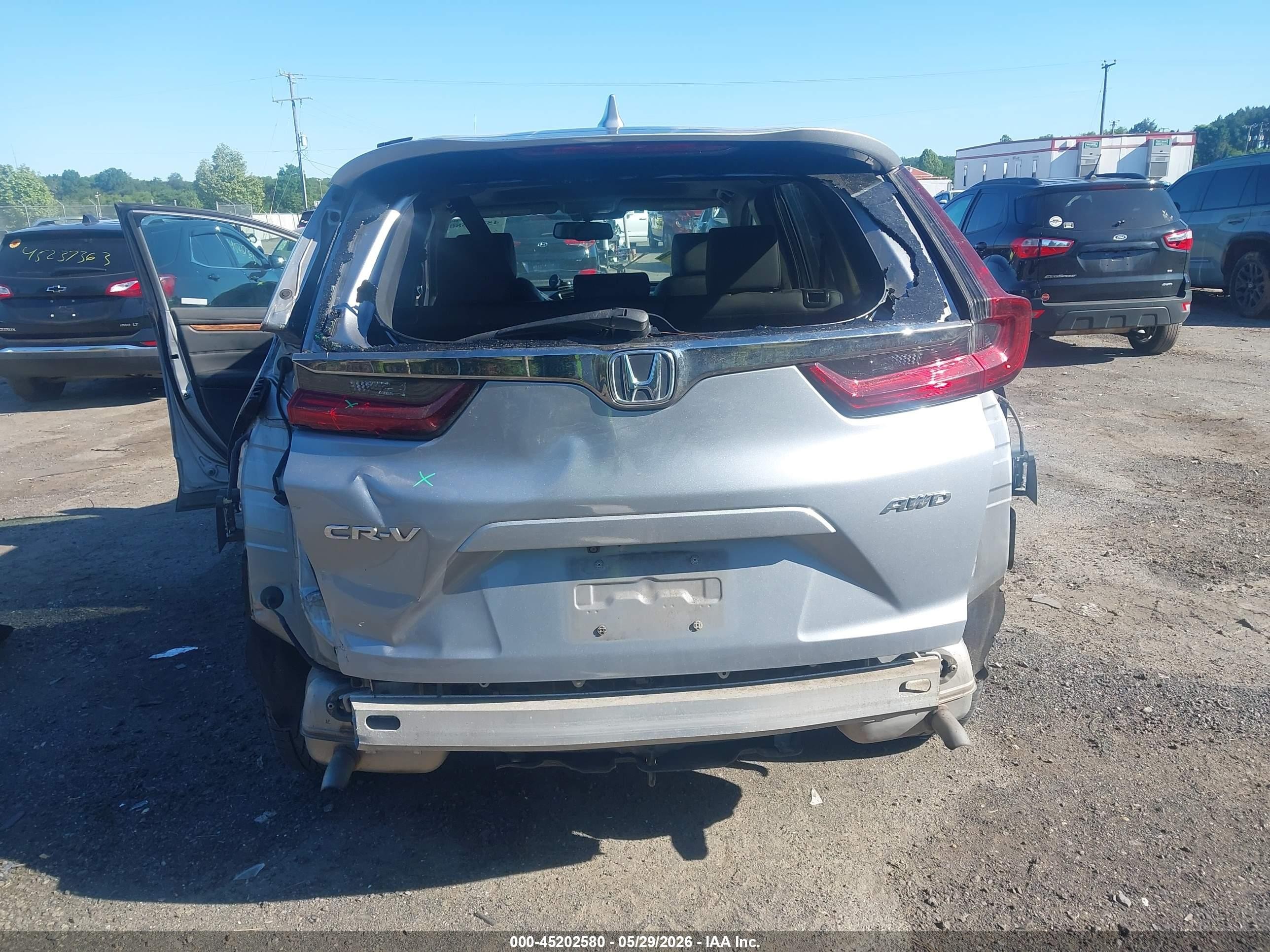 2020 Honda Cr-v Awd Ex-l Silver vin: 7FARW2H80LE015118