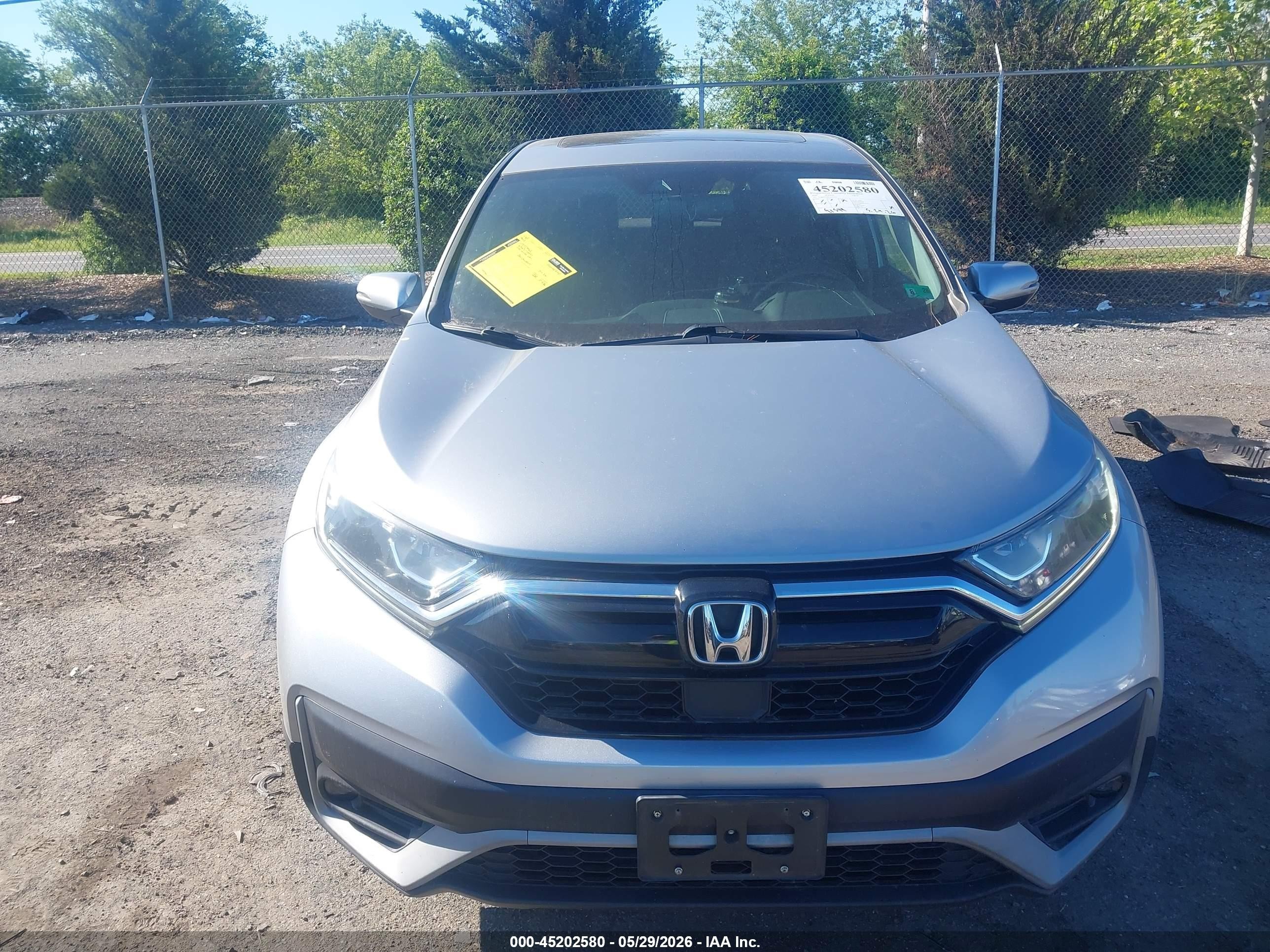 2020 Honda Cr-v Awd Ex-l Silver vin: 7FARW2H80LE015118