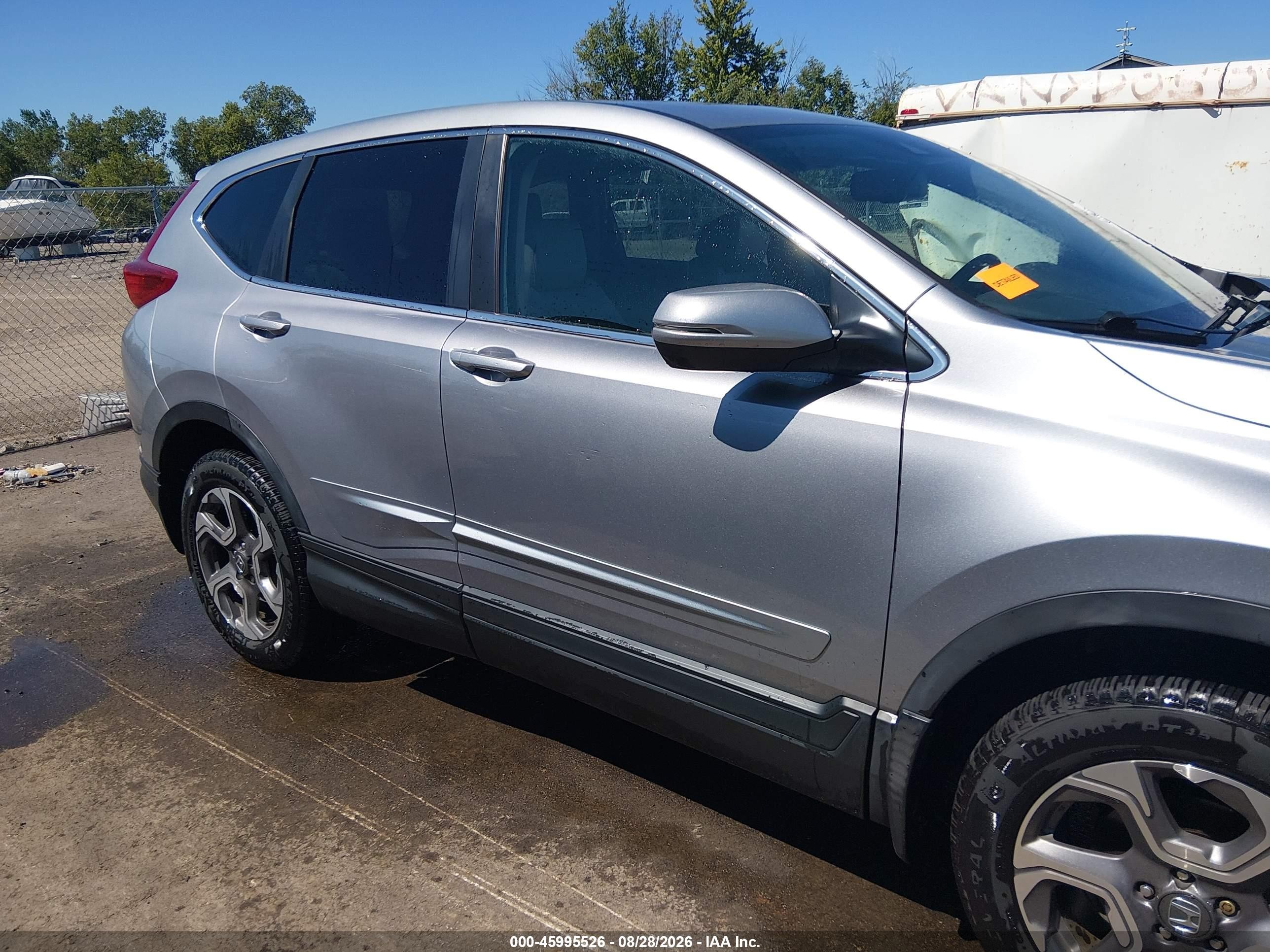 2019 Honda Cr-v Ex-l Silver vin: 7FARW2H82KE043419