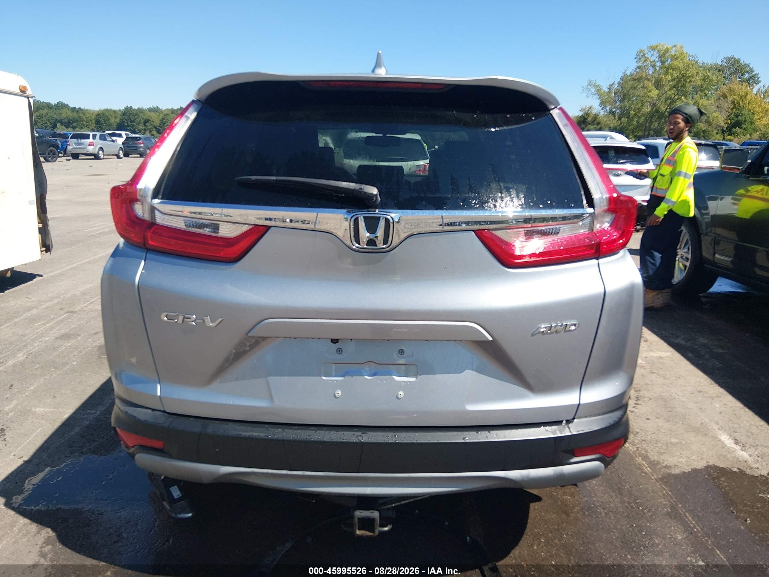 2019 Honda Cr-v Ex-l Silver vin: 7FARW2H82KE043419