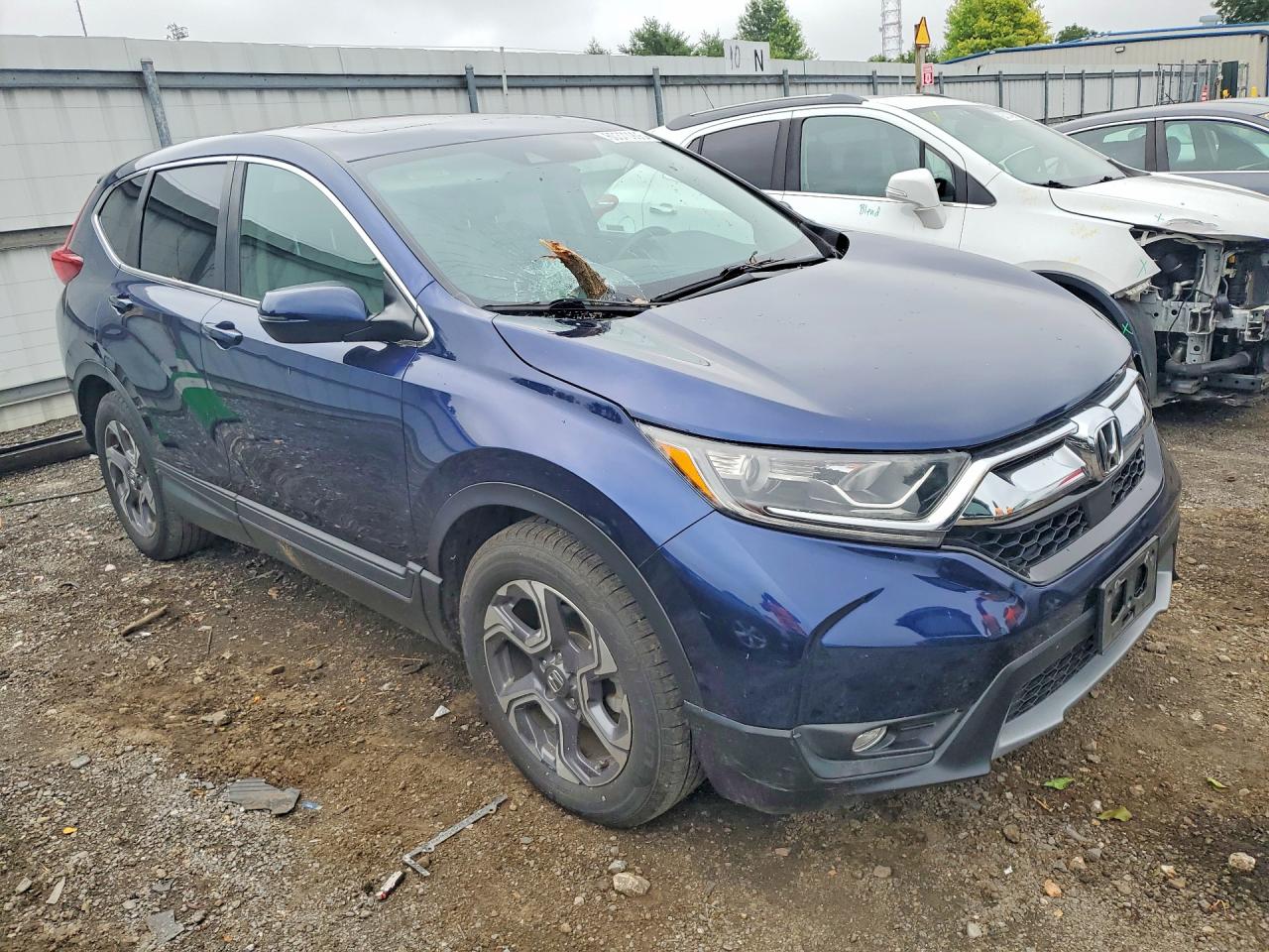 2018 Honda Cr-v Exl Синий vin: 7FARW2H83JE105585