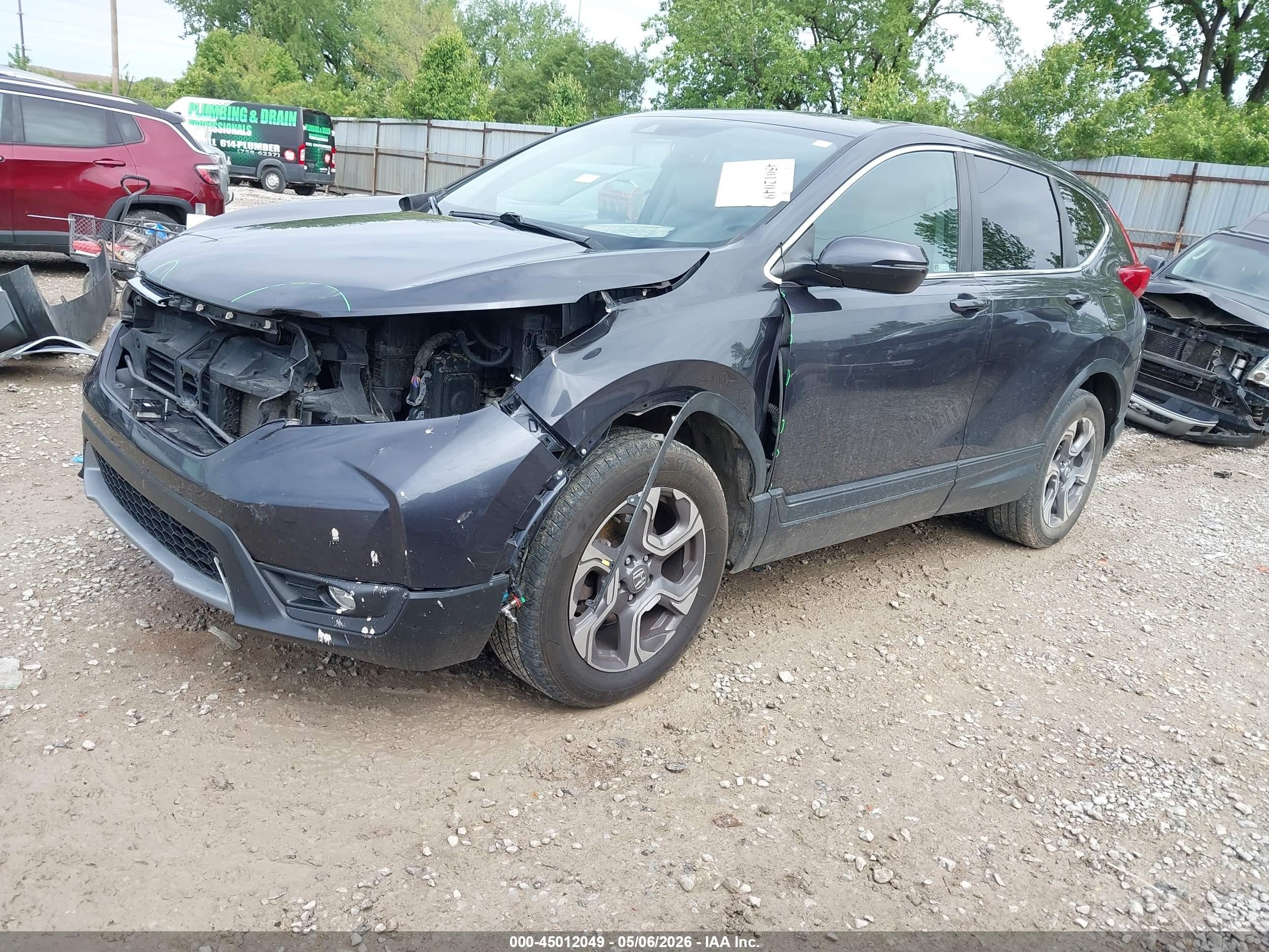 2018 Honda Cr-v Ex-l/ex-l Navi Dark Blue vin: 7FARW2H84JE099411
