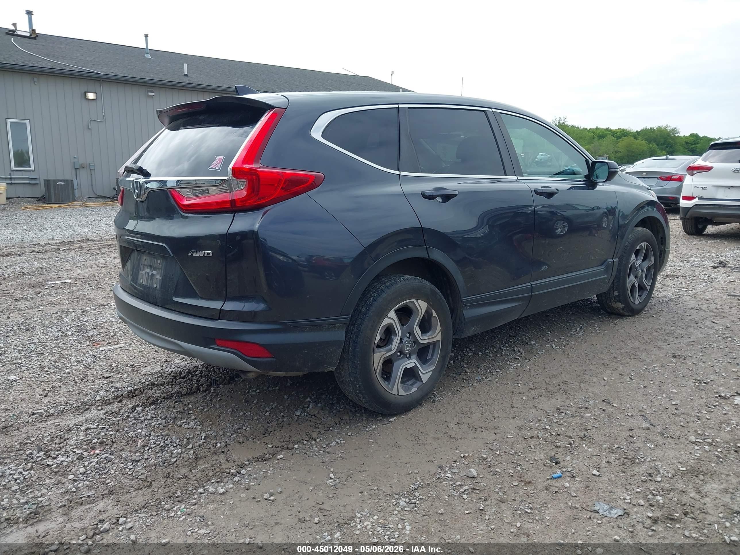 2018 Honda Cr-v Ex-l/ex-l Navi Dark Blue vin: 7FARW2H84JE099411