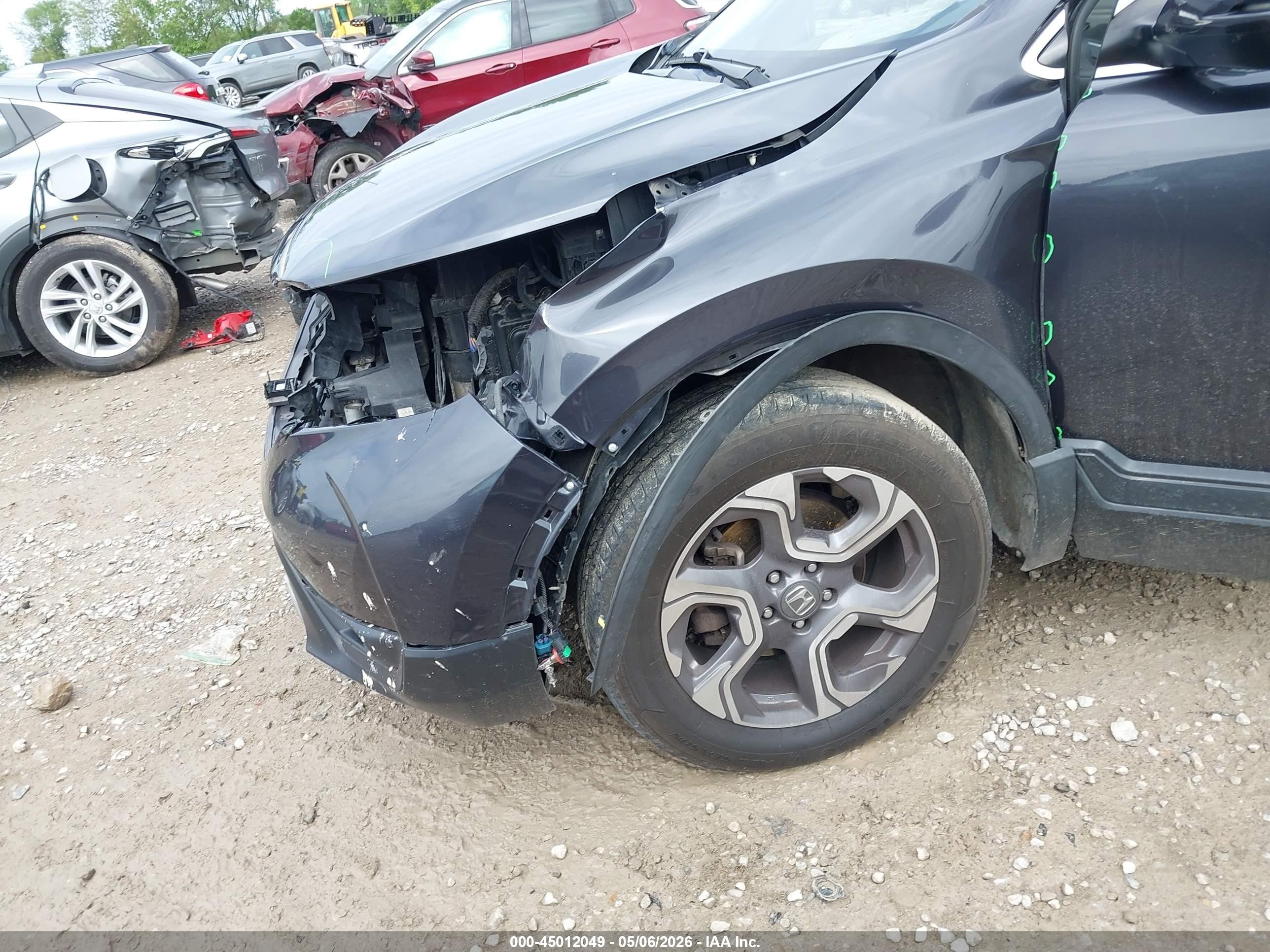 2018 Honda Cr-v Ex-l/ex-l Navi Dark Blue vin: 7FARW2H84JE099411